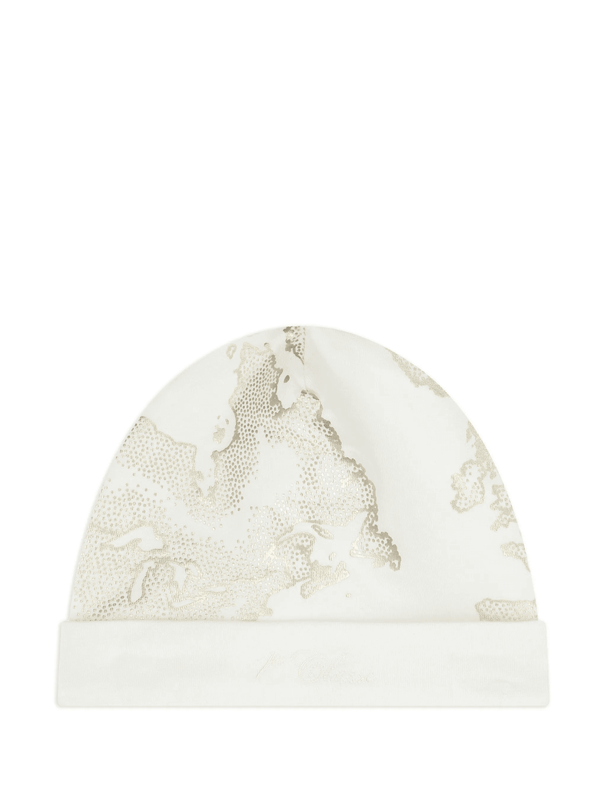 geo-printed beanie hat - Image 1