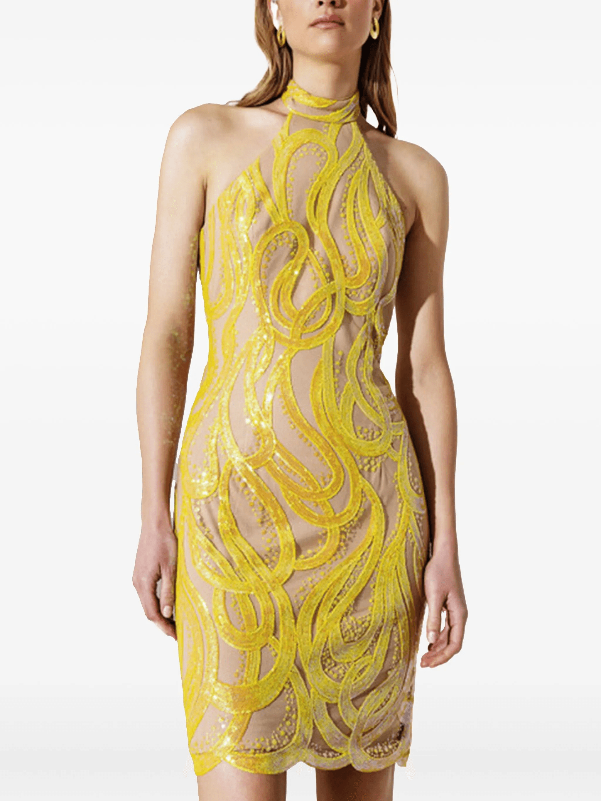 sequin-embellished mini dress - Image 1