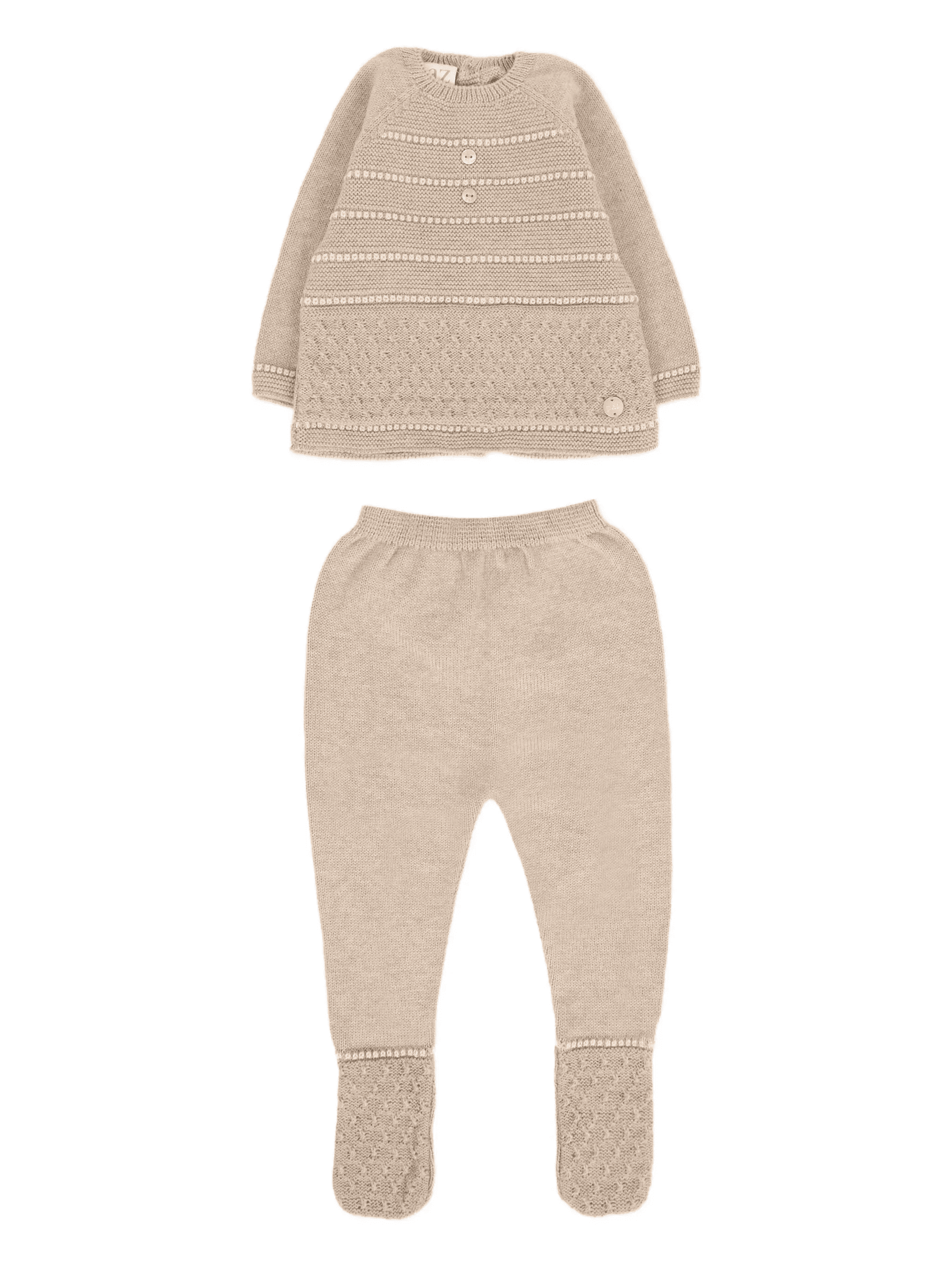 embellished knitted trousers set - Image 1