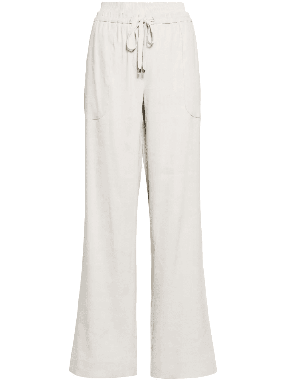 linen-blend wide-leg trousers - Image 1