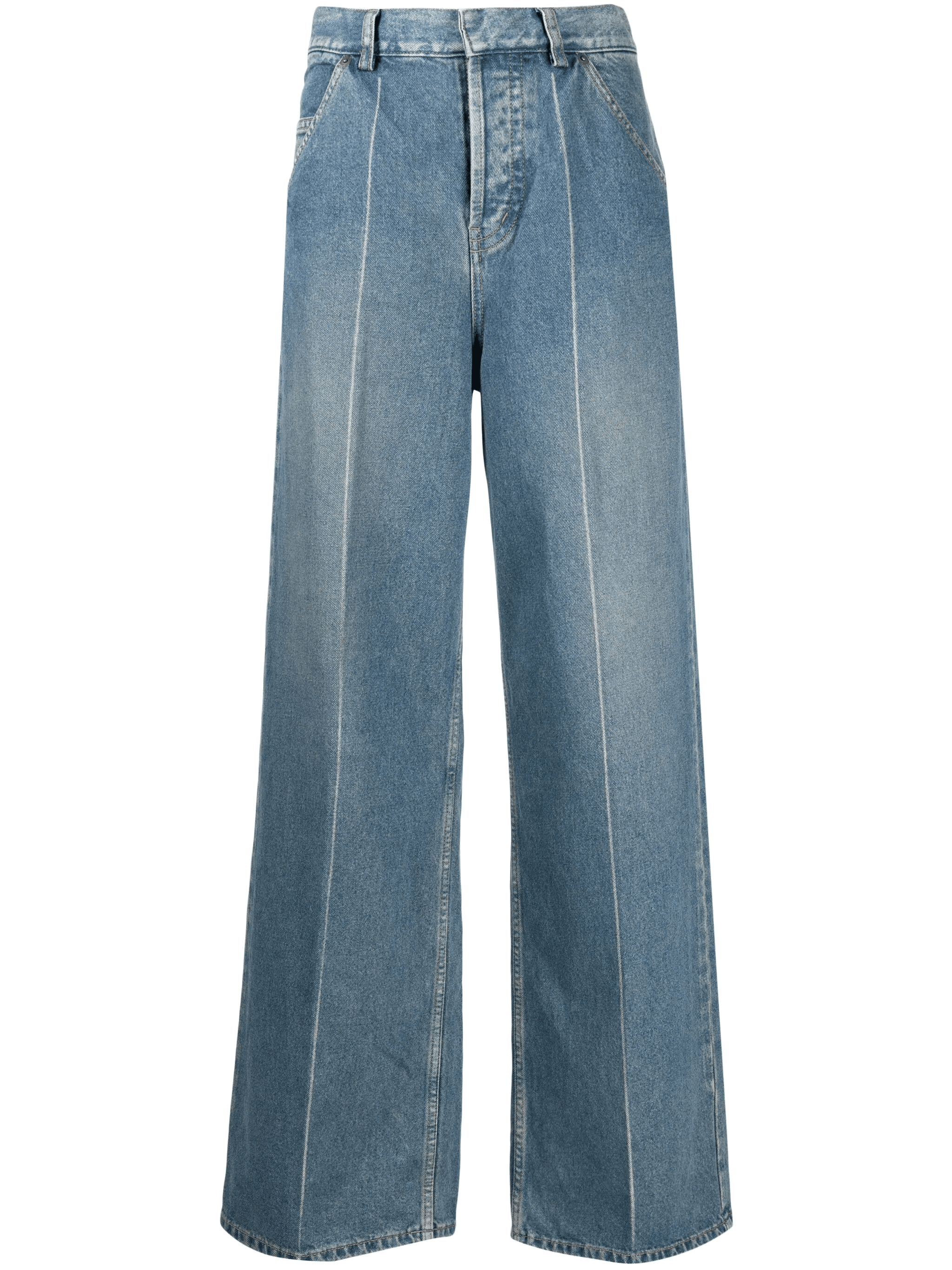 high-rise wide-leg jeans - Image 1