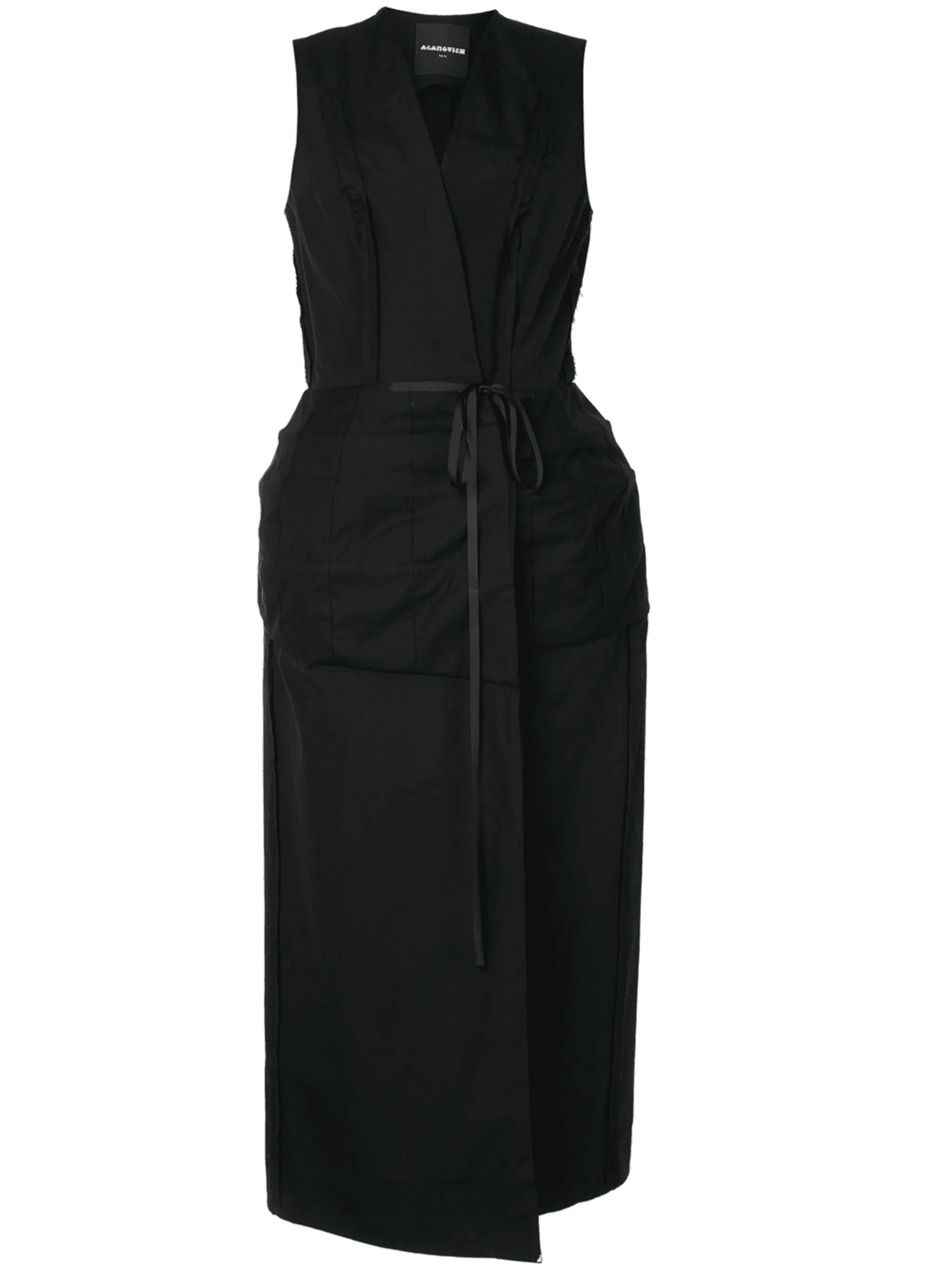 long wrap-around gilet - Image 1