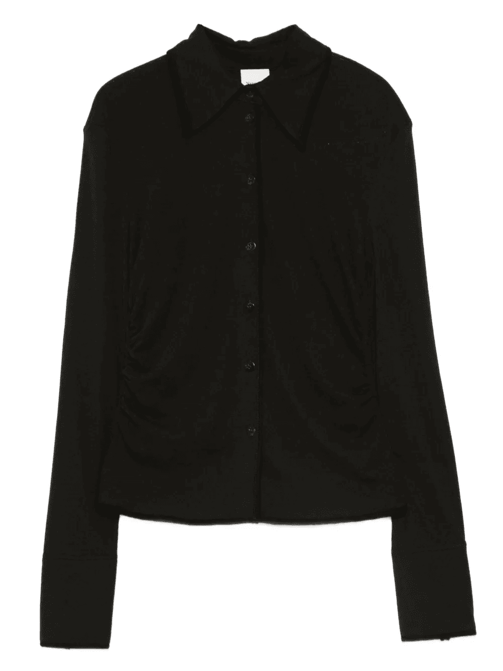 long-sleeved buttoned polo shirt - Image 1