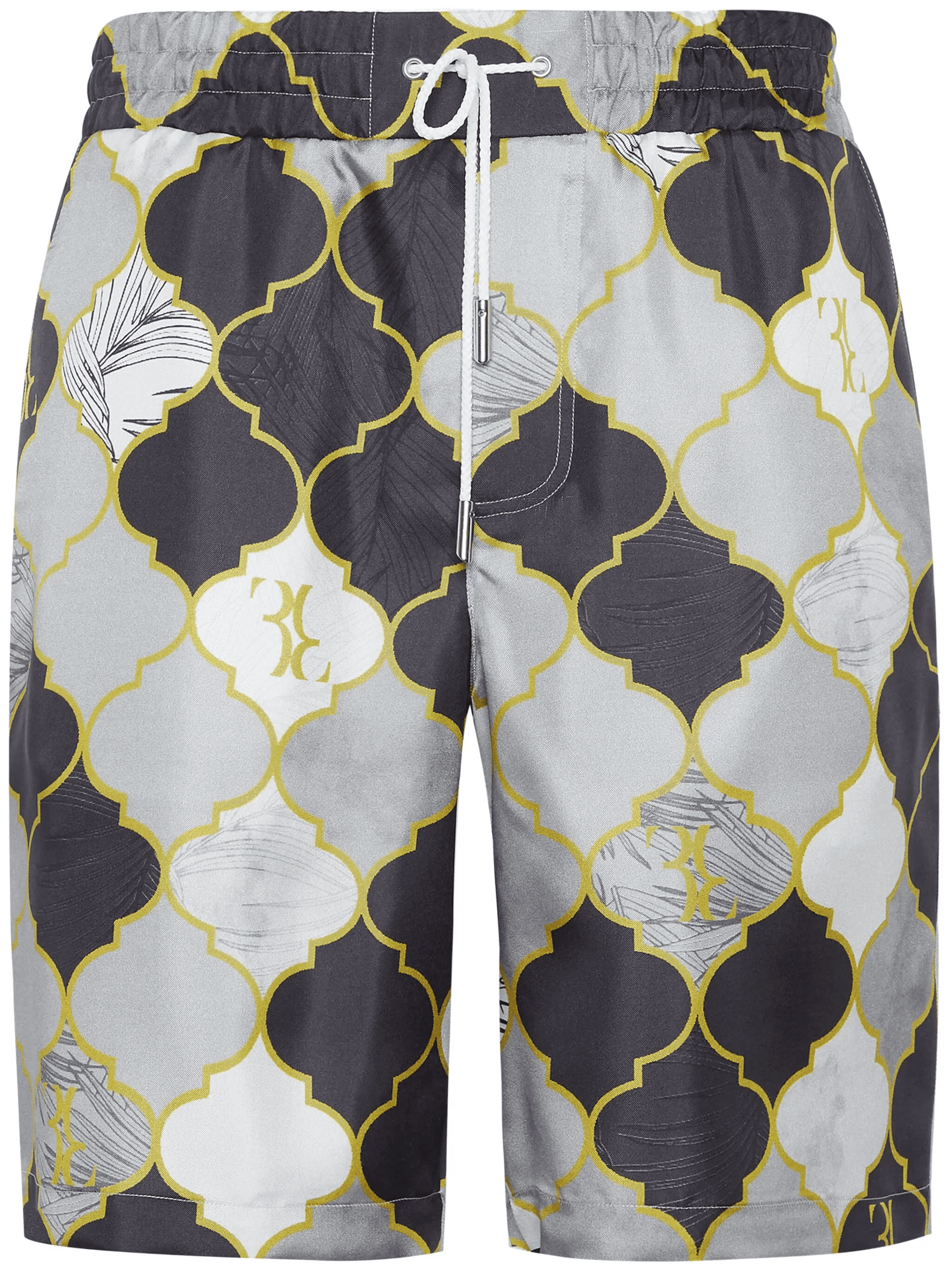 patterned silk shorts - Image 1