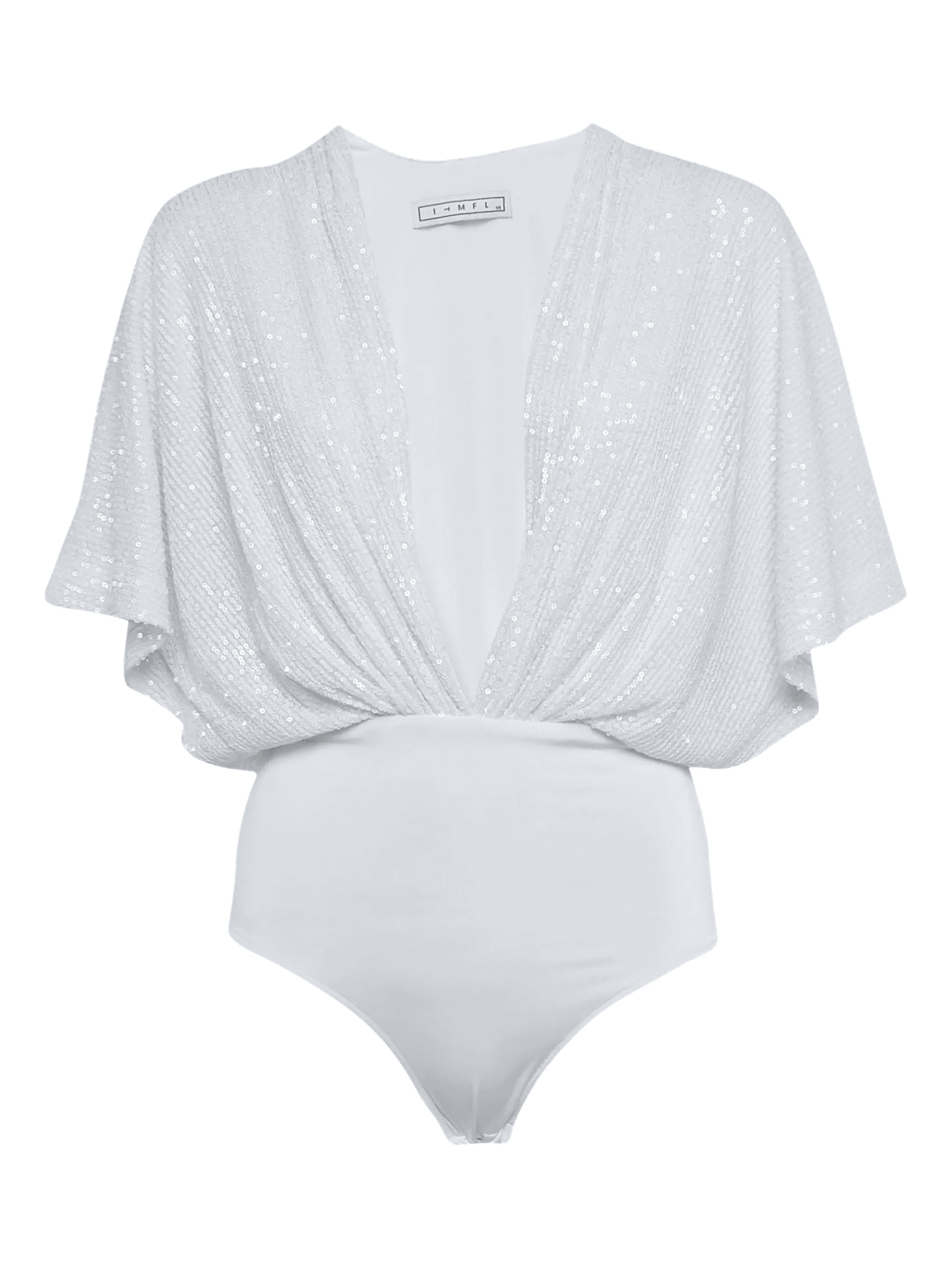 sequined plunge bodysuit - Image 1