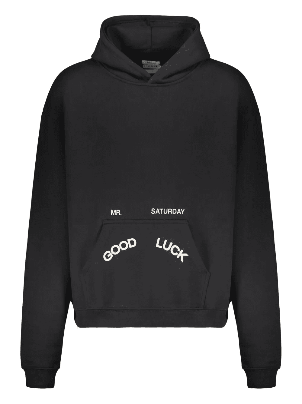Good Luck logo-print kangaroo-pocket hoodie - Image 1