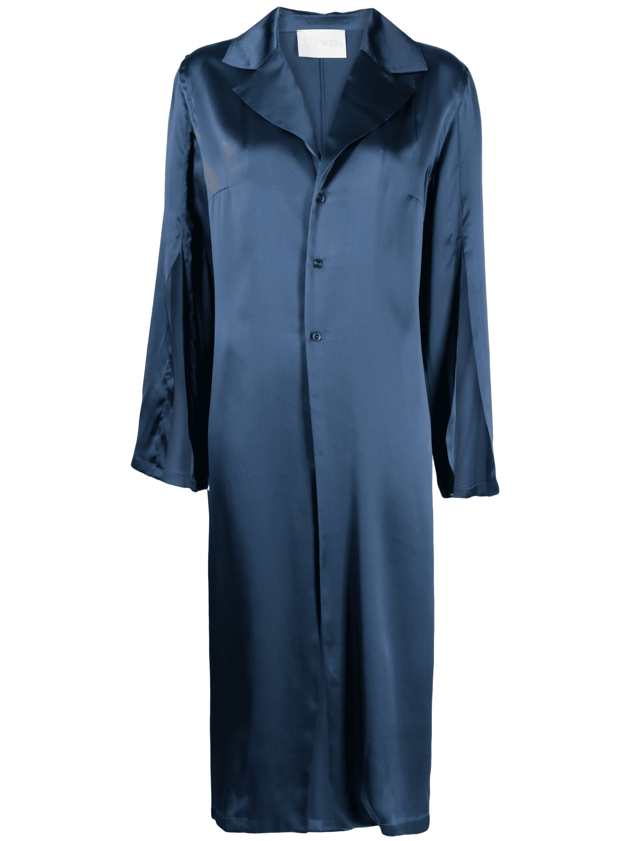 notched-collar silk shirt - Image 1