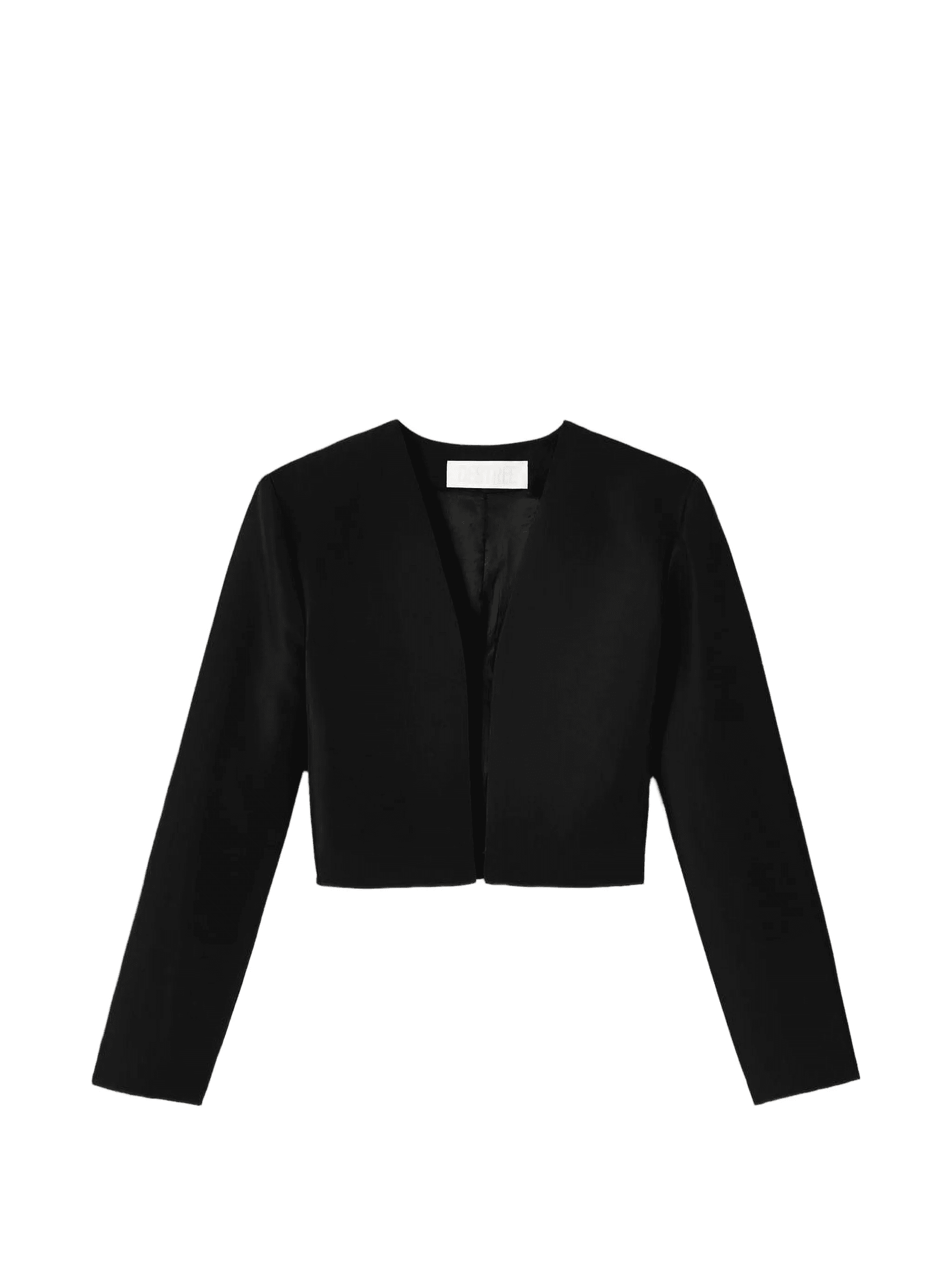 cropped smart jacket - Image 1