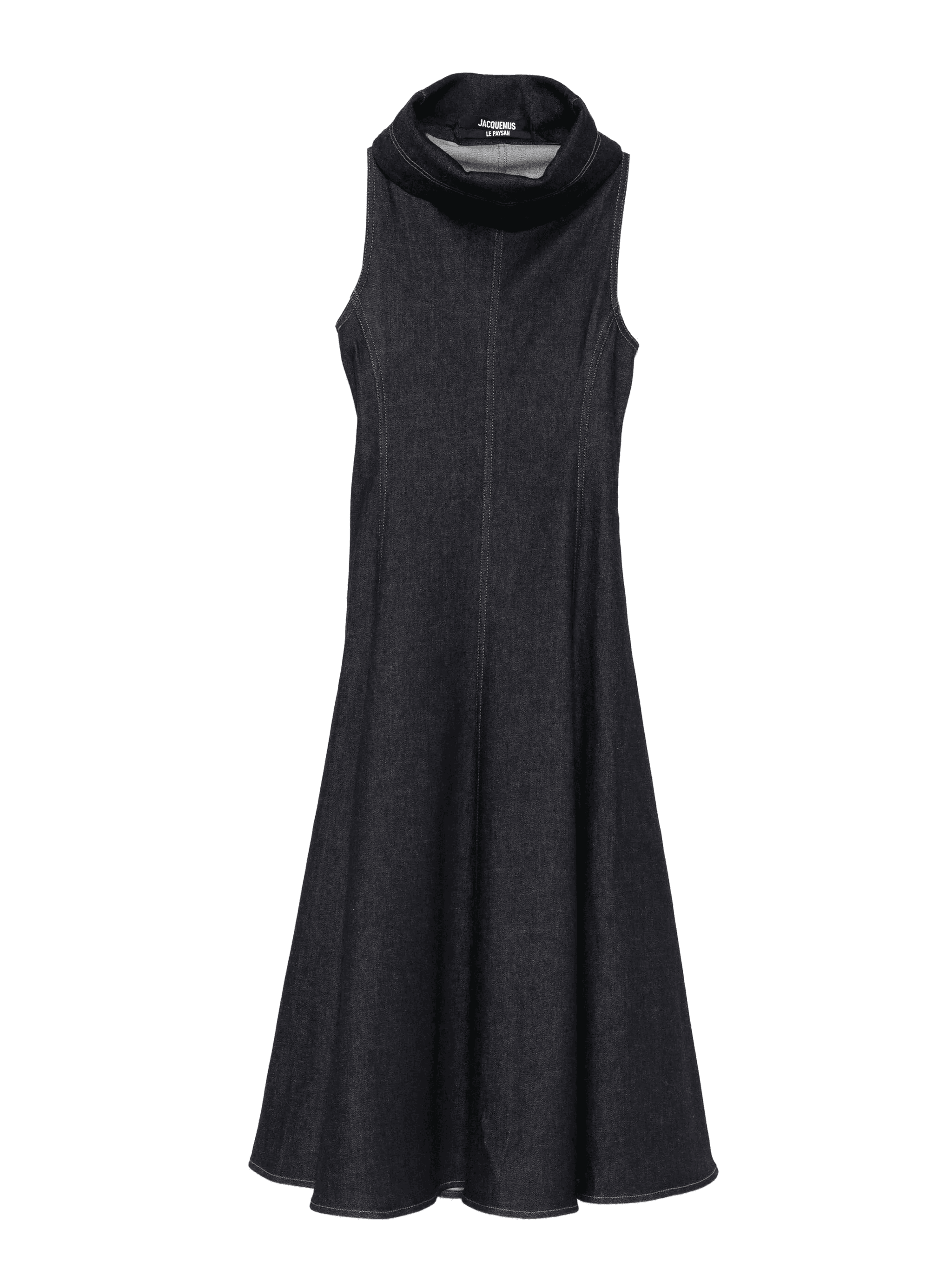 sleeveless flared day dress - Image 1