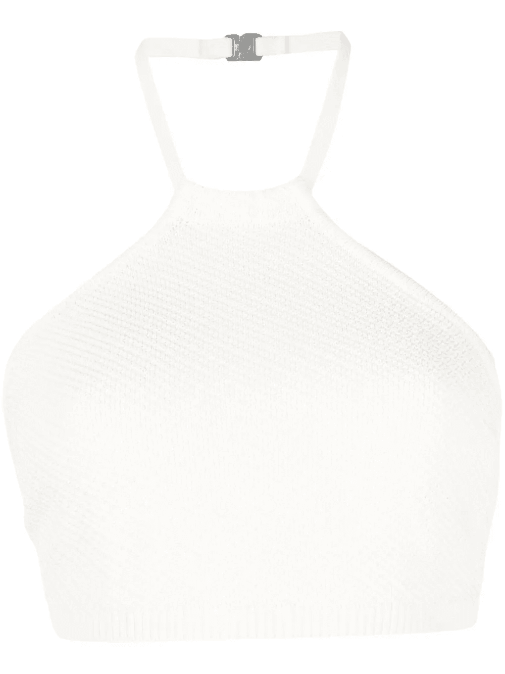 cropped halterneck knit top - Image 1