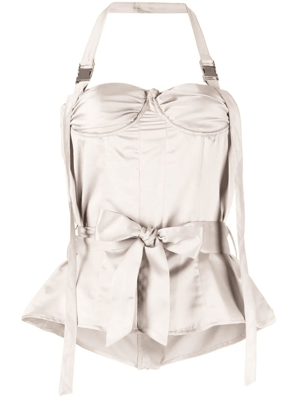 bustier-detail halterneck top - Image 1