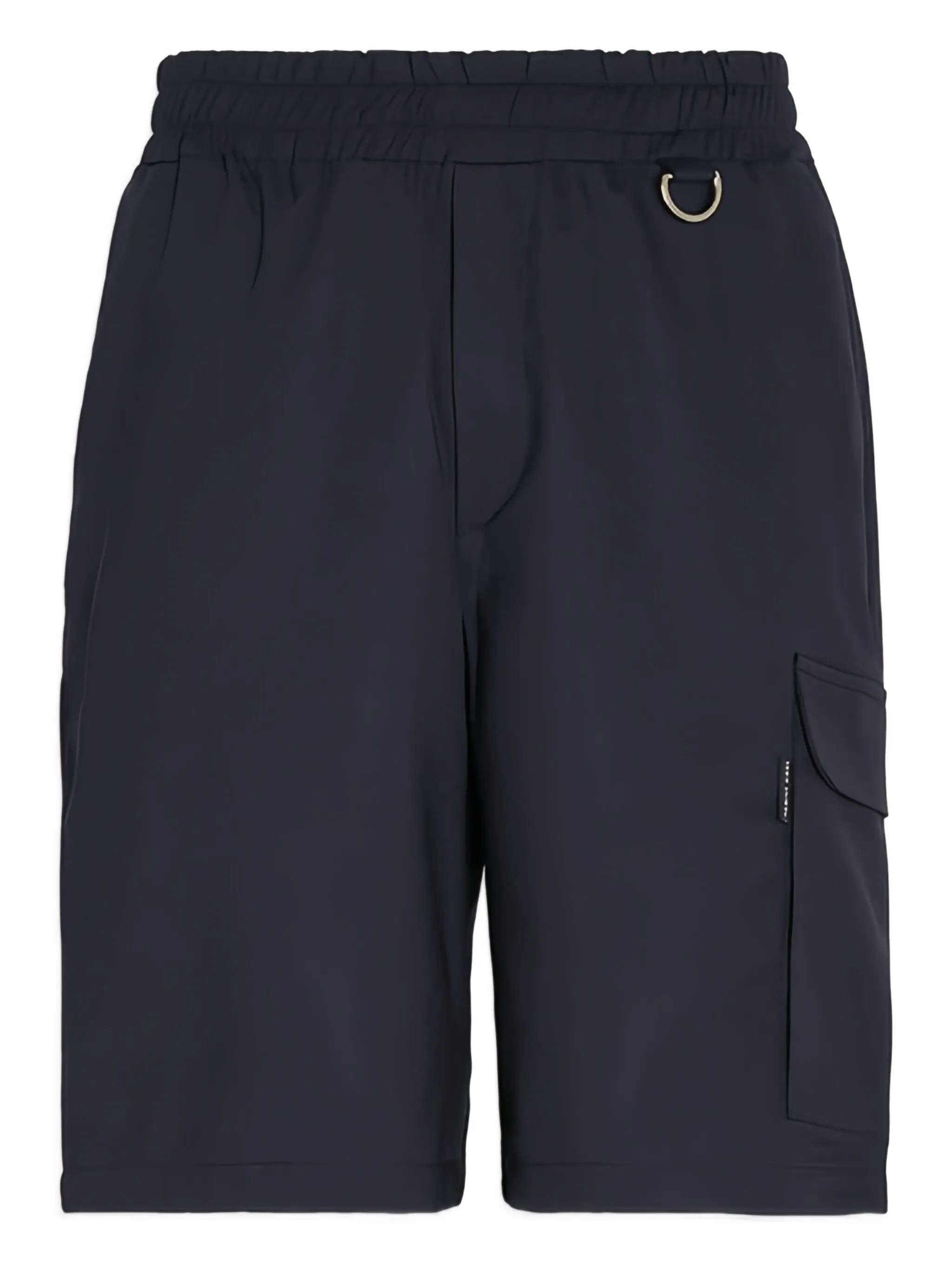 elastic-waist cargo shorts - Image 1