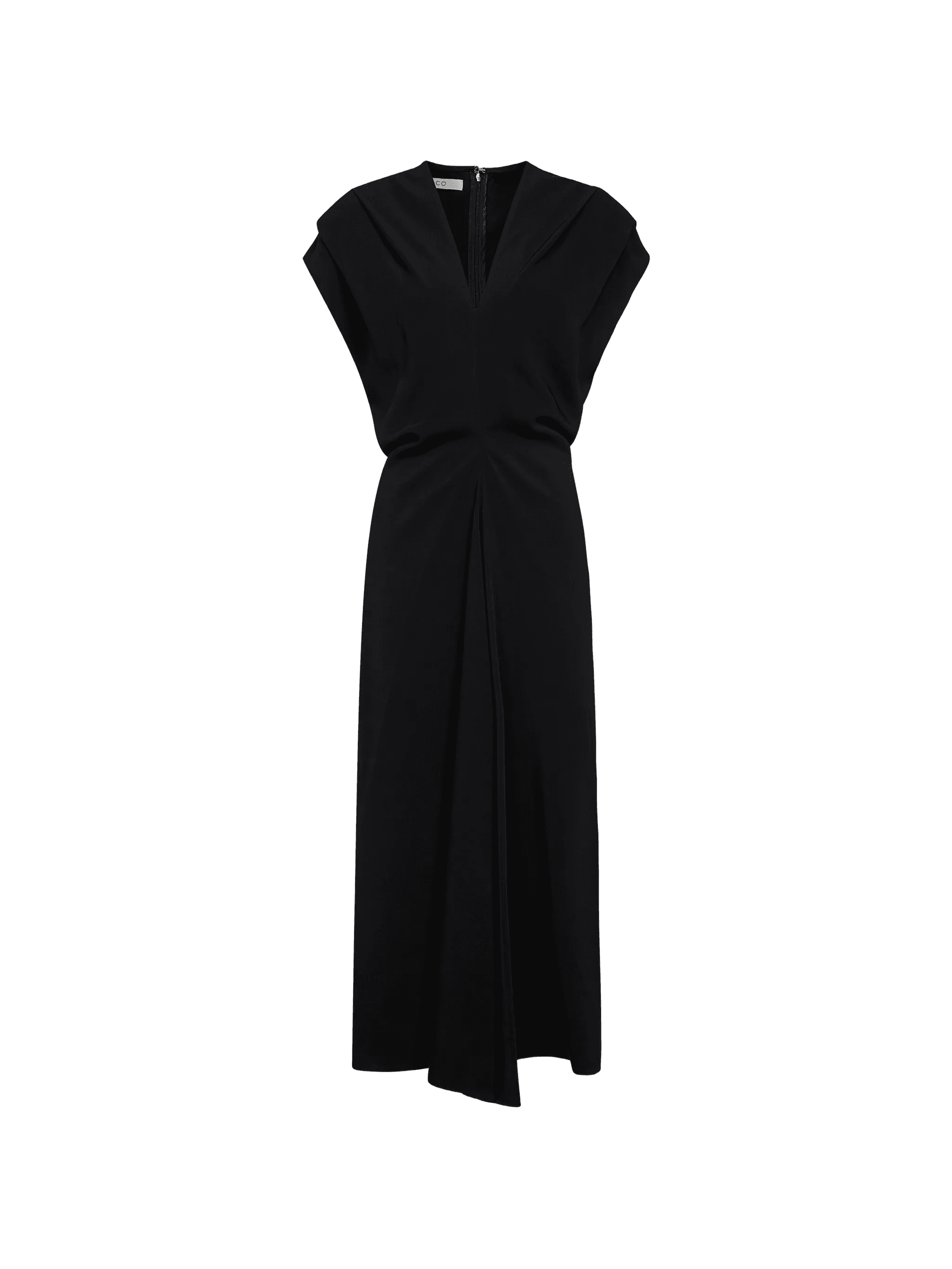 V-neck midi dress - Image 1