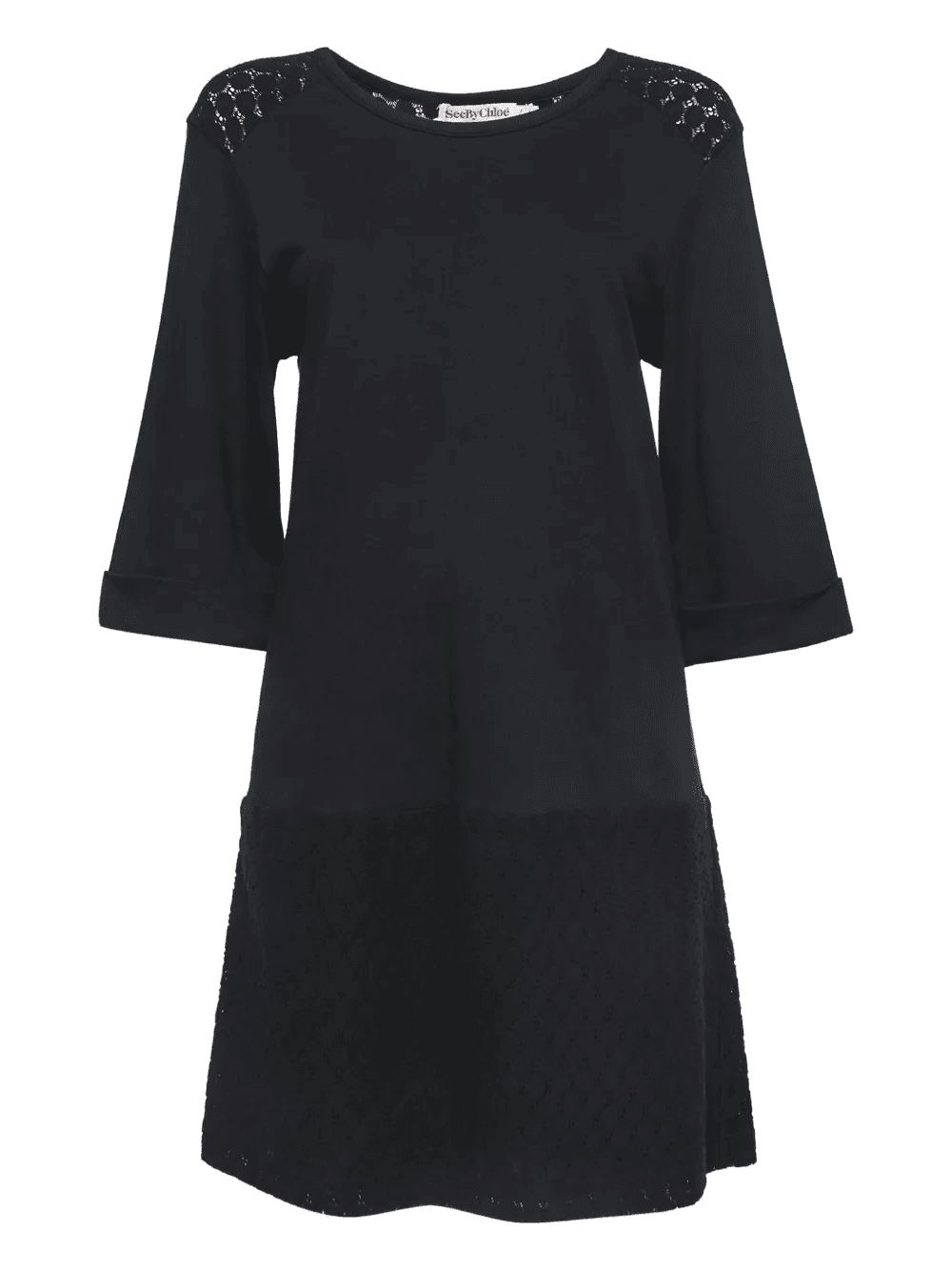 lace-insert dress - Image 1