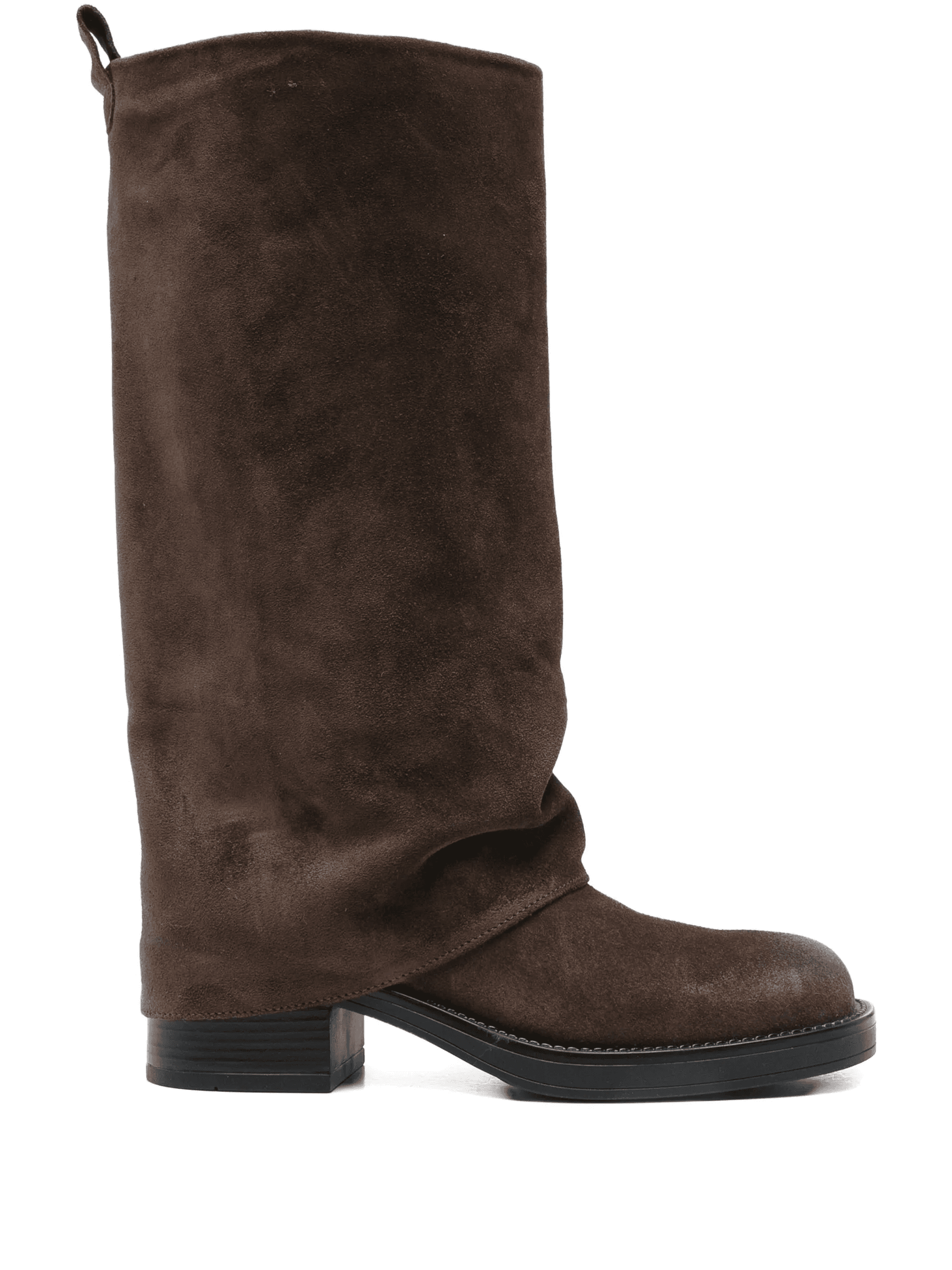 40mm slouchy suede boots - Image 1