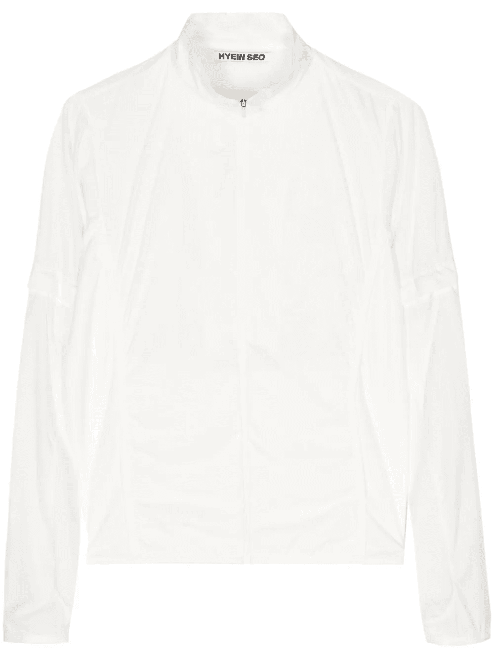 mock-neck zip-up jacket - Image 1