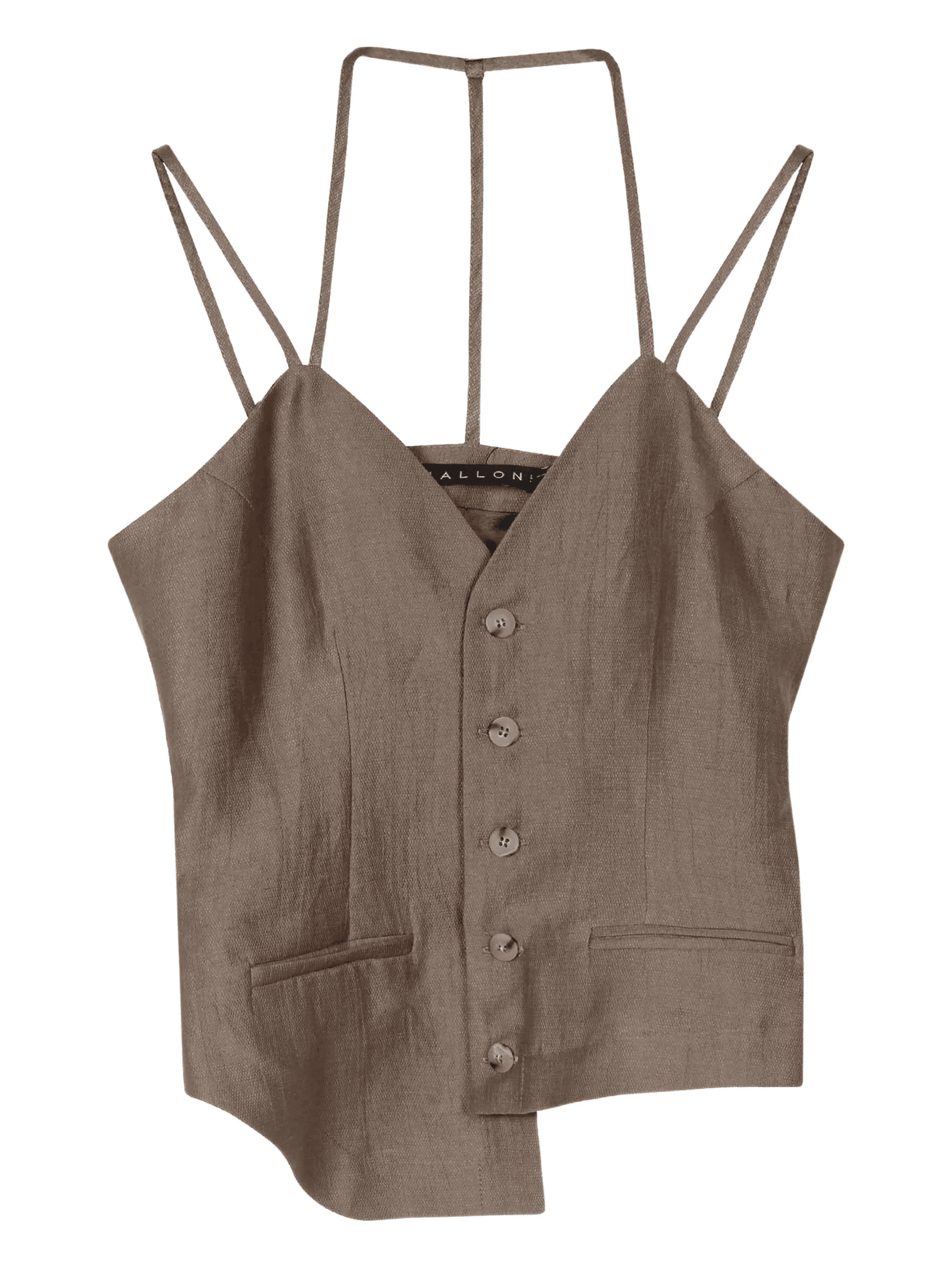 button asymmetric gilet - Image 1