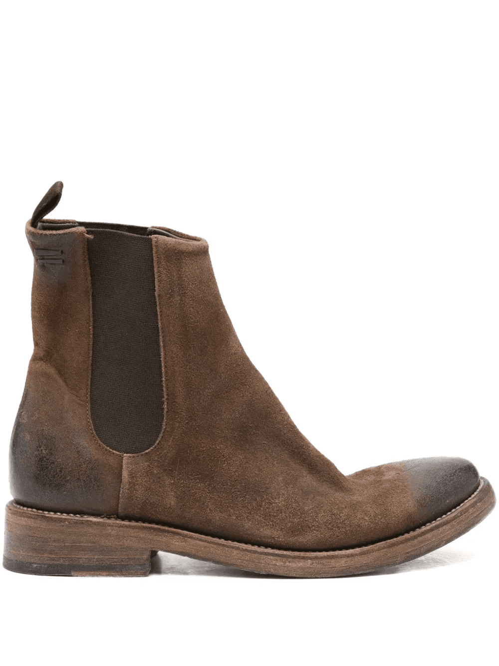 Marco elastic-panel waxed-suede chelsea boots - Image 1