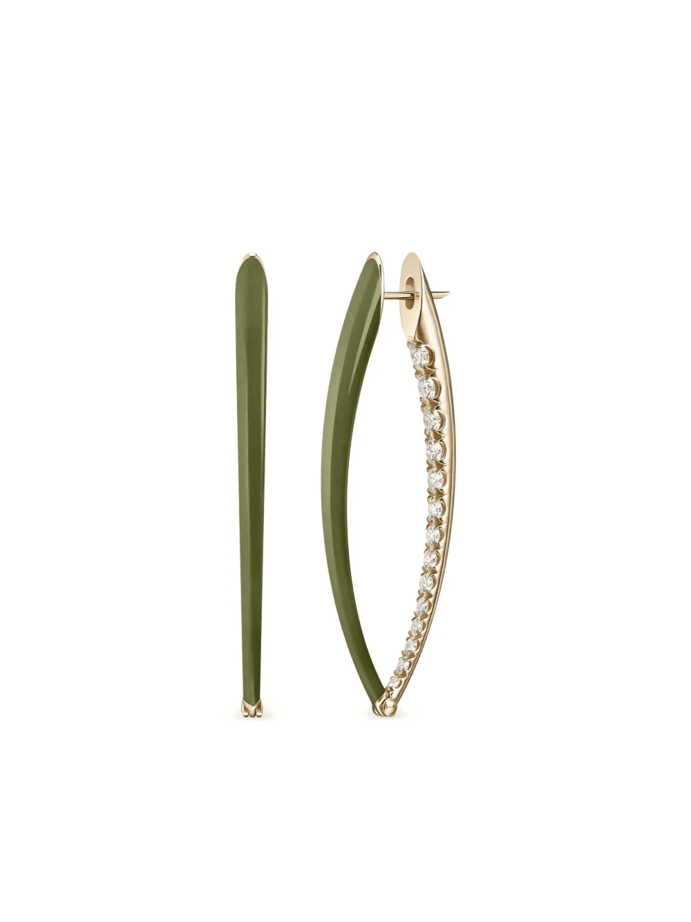 18K Yellow Gold Cristina diamond earrings - Image 1