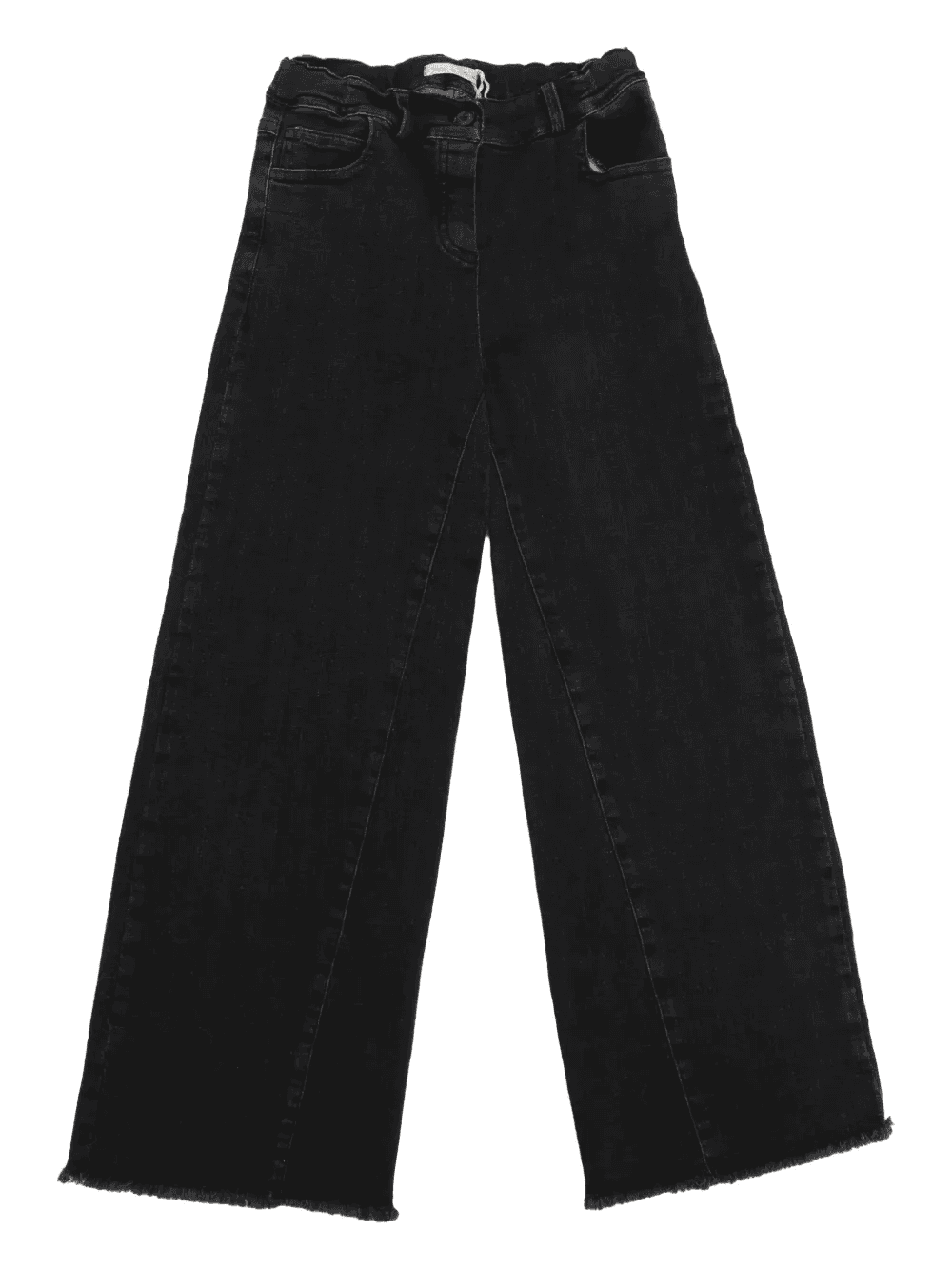 frayed-hem elasticated trousers - Image 1