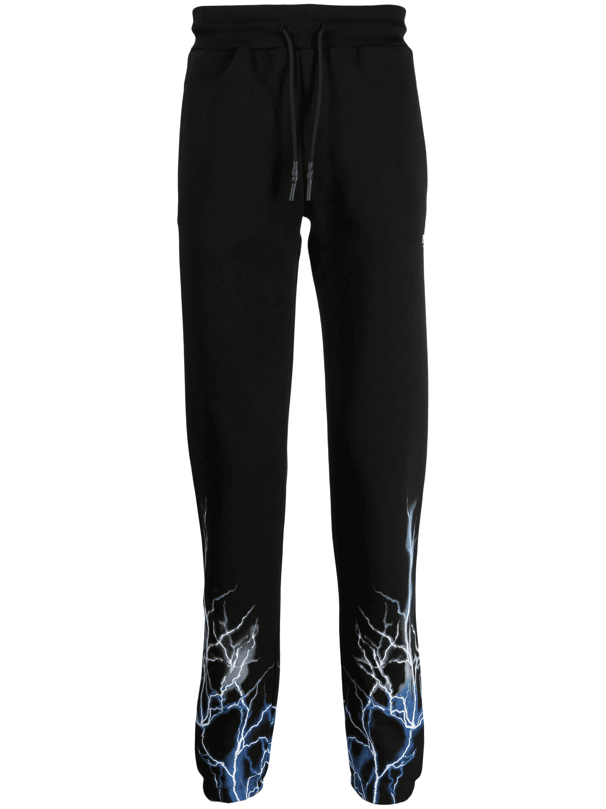 Lightning-print cotton track pants - Image 1
