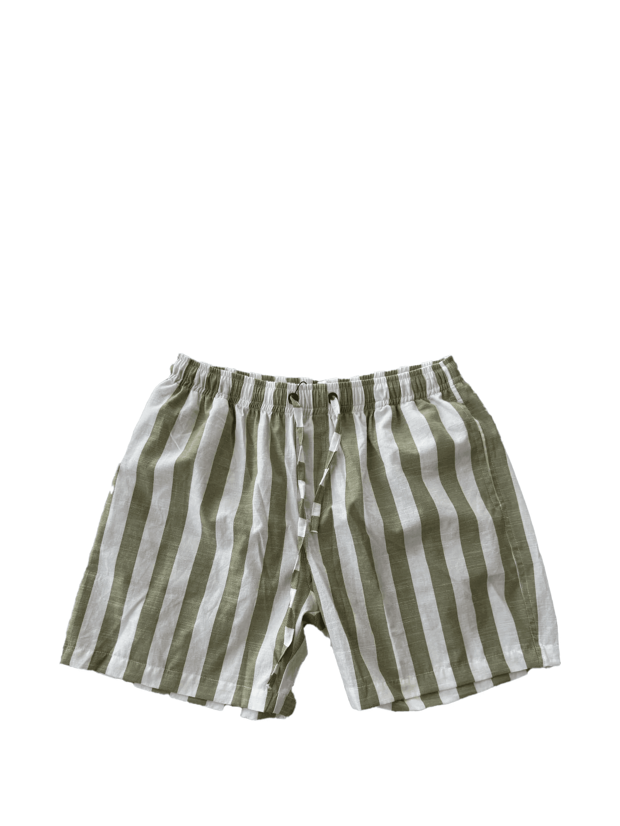 striped drawstring shorts - Image 1
