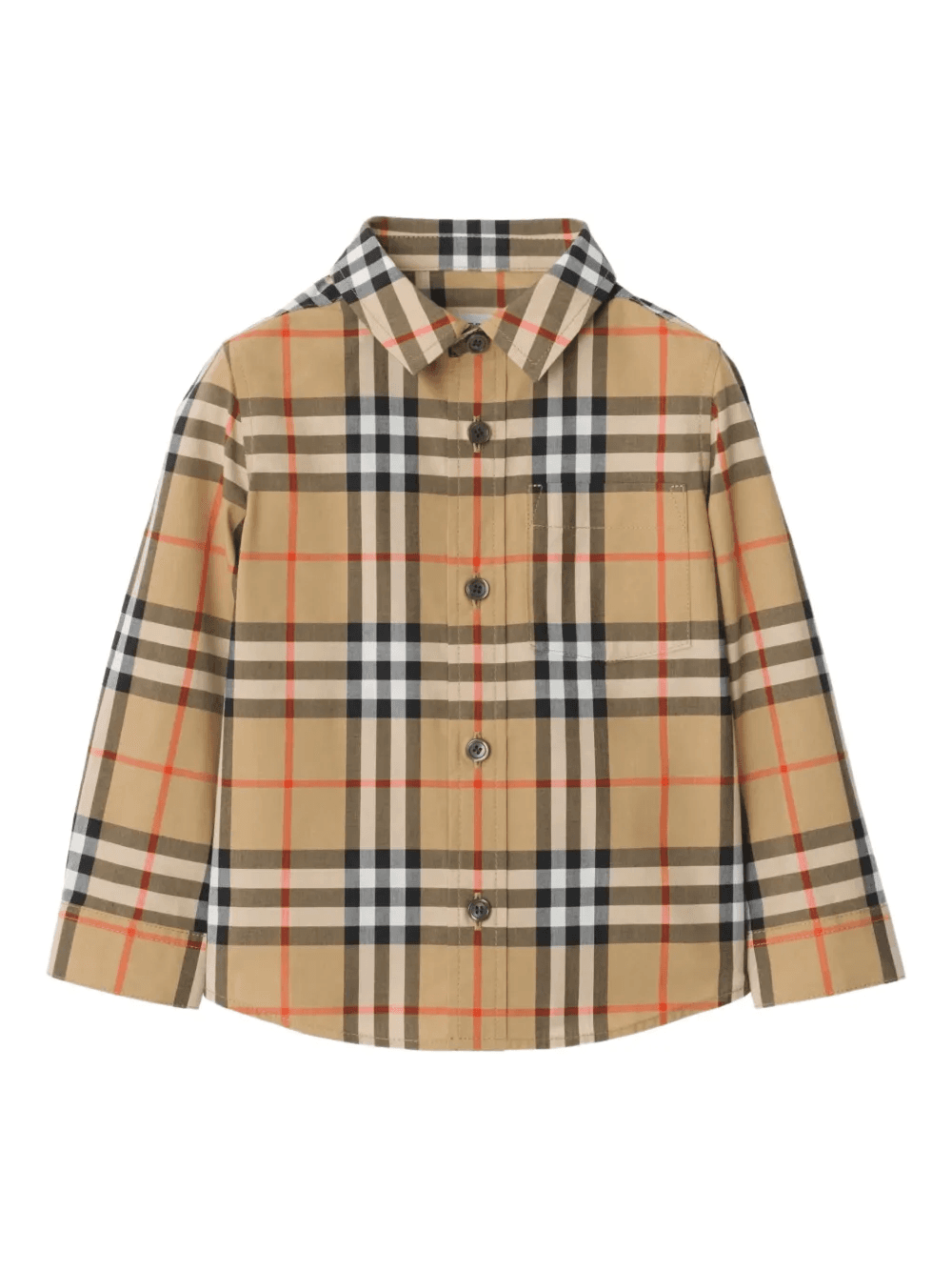 Check-pattern long-sleeve shirt - Image 1