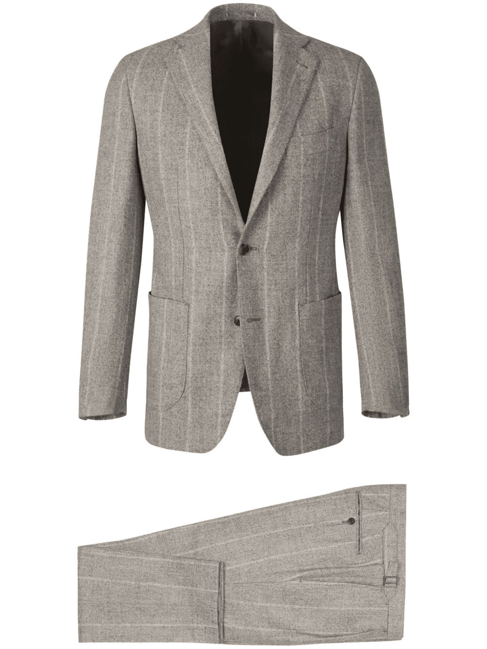 striped wool-blend suit - Image 1