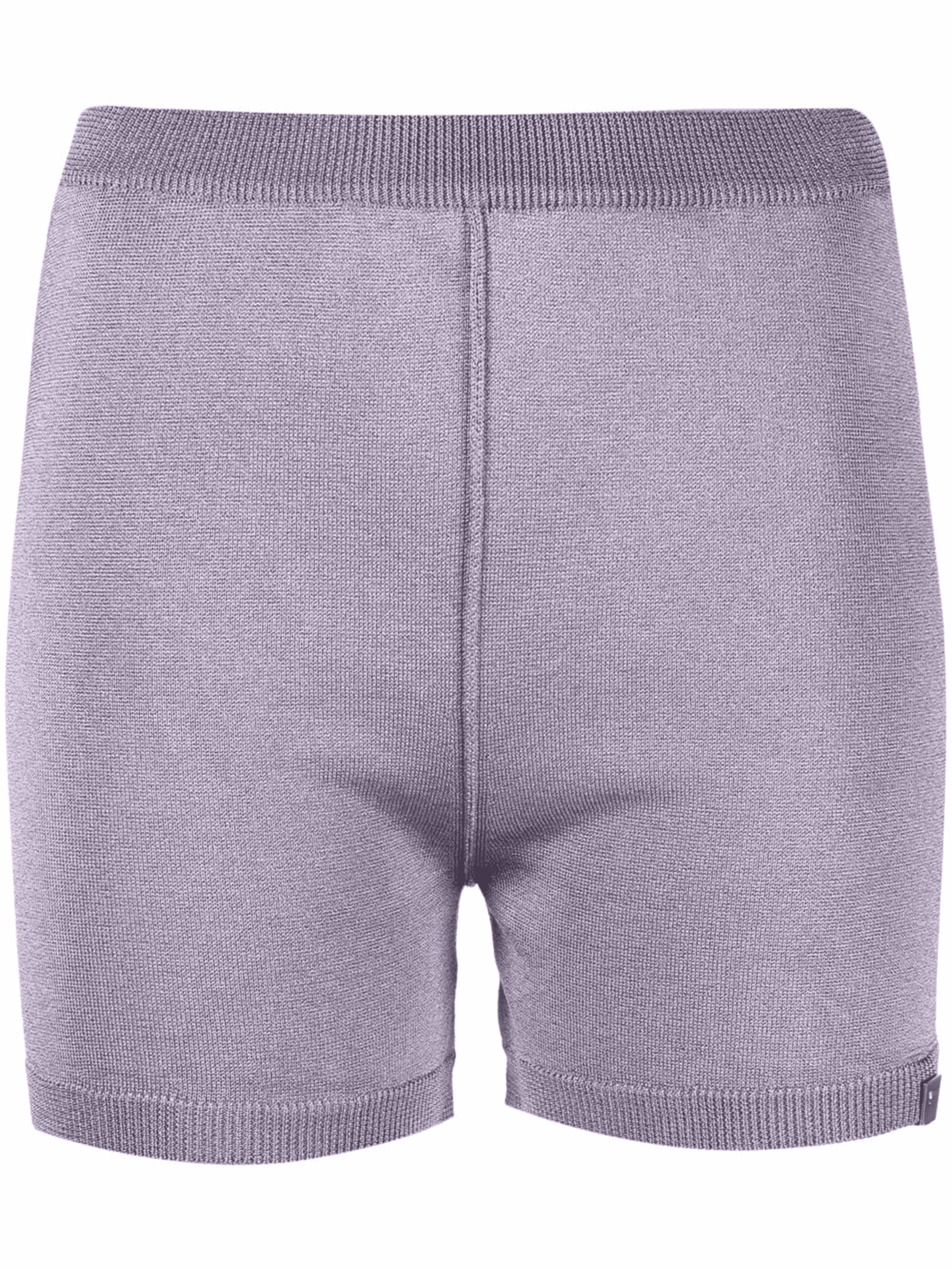 metallic-thread knitted shorts - Image 1