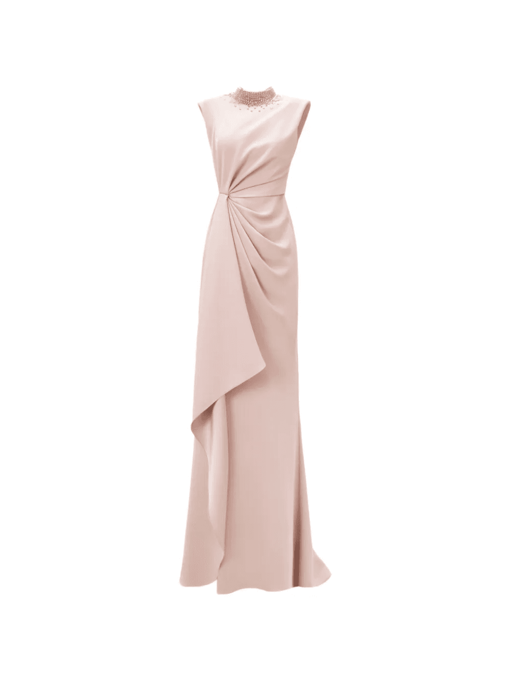 embellished-collar maxi dress - Image 1