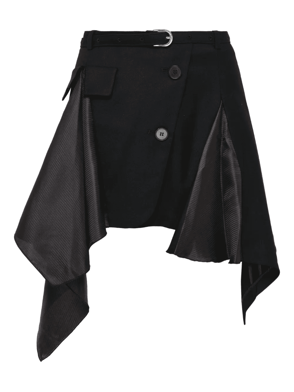 jacket-detailed draped mini skirt - Image 1