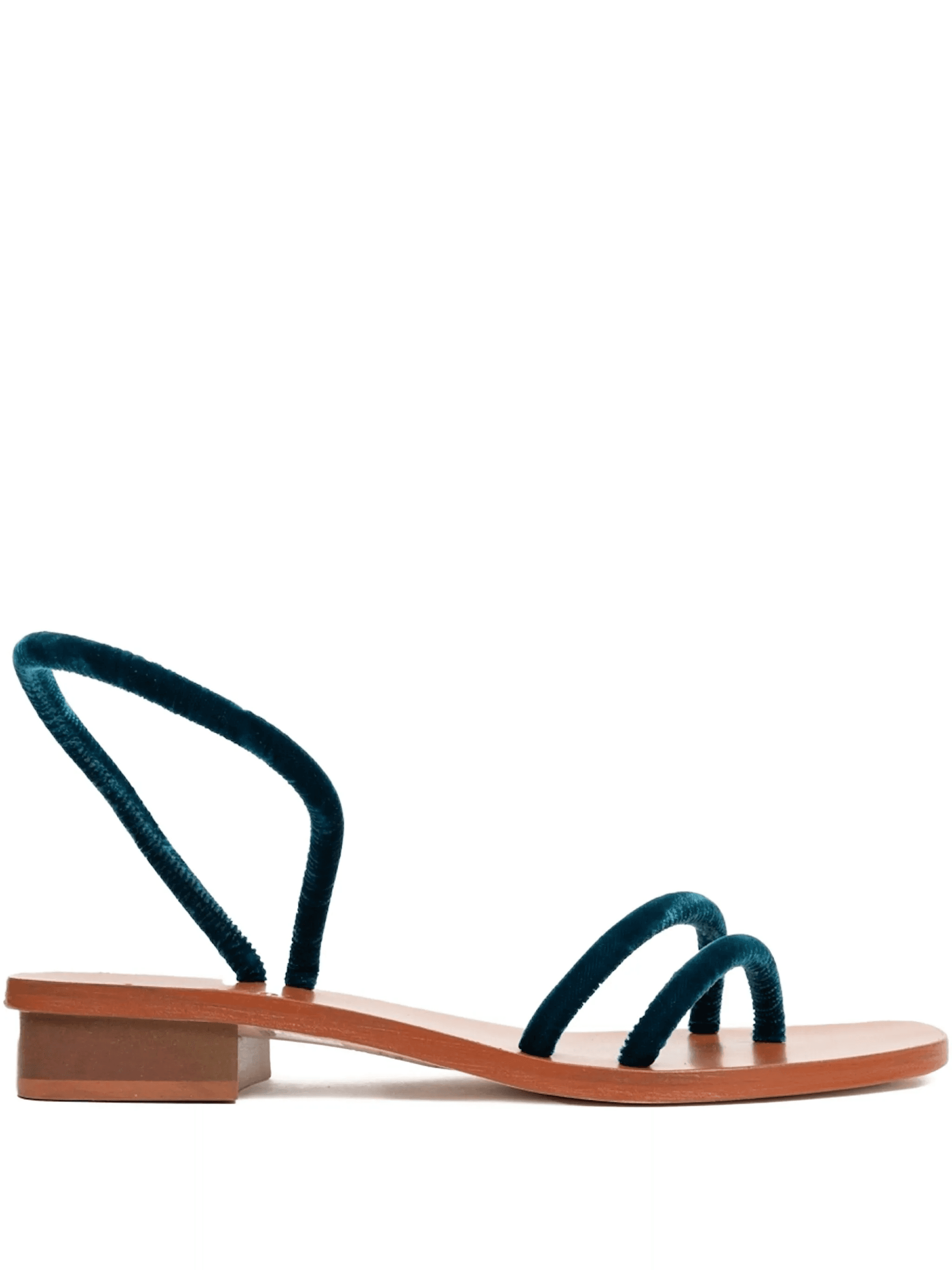velvet-strap sandals - Image 1