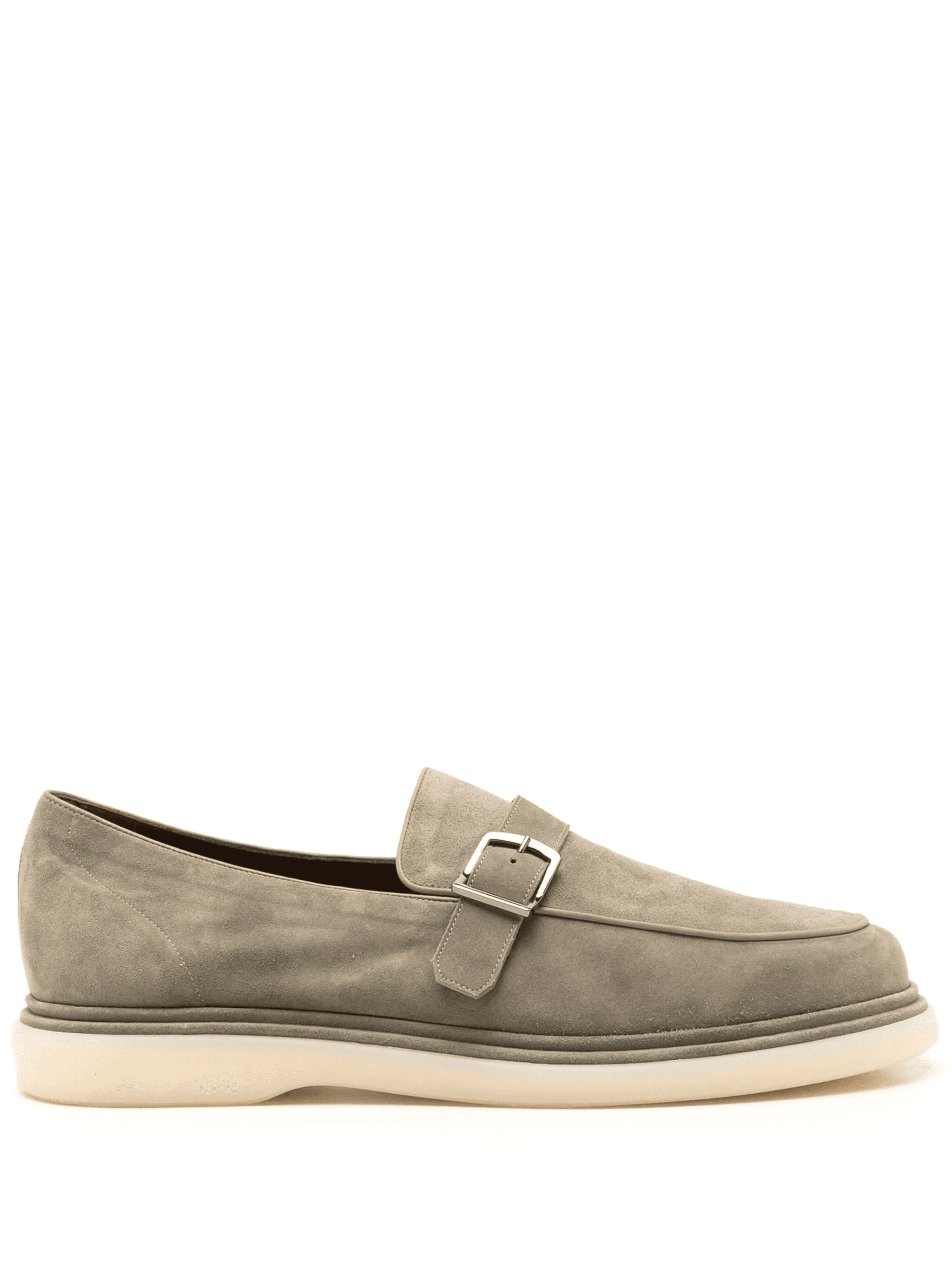 buckled suede loafers - Image 1