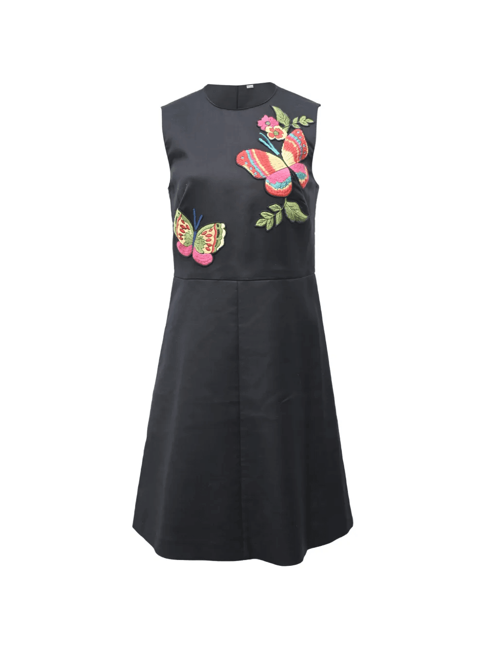 butterfly-appliqué mini dress - Image 1