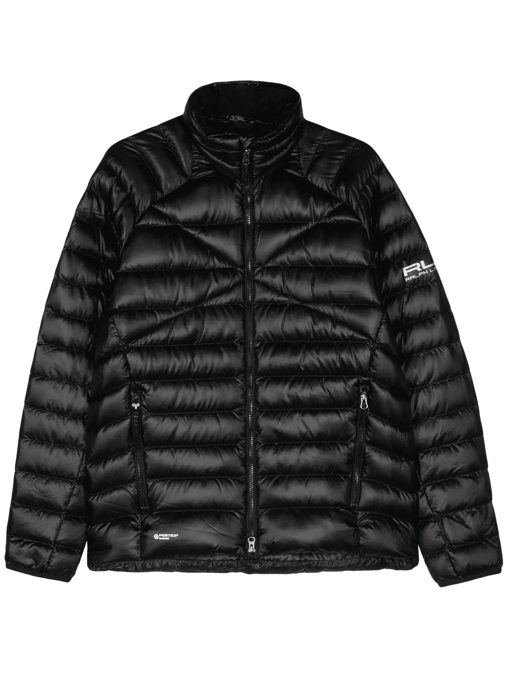 logo-print quilted jacket - Image 1