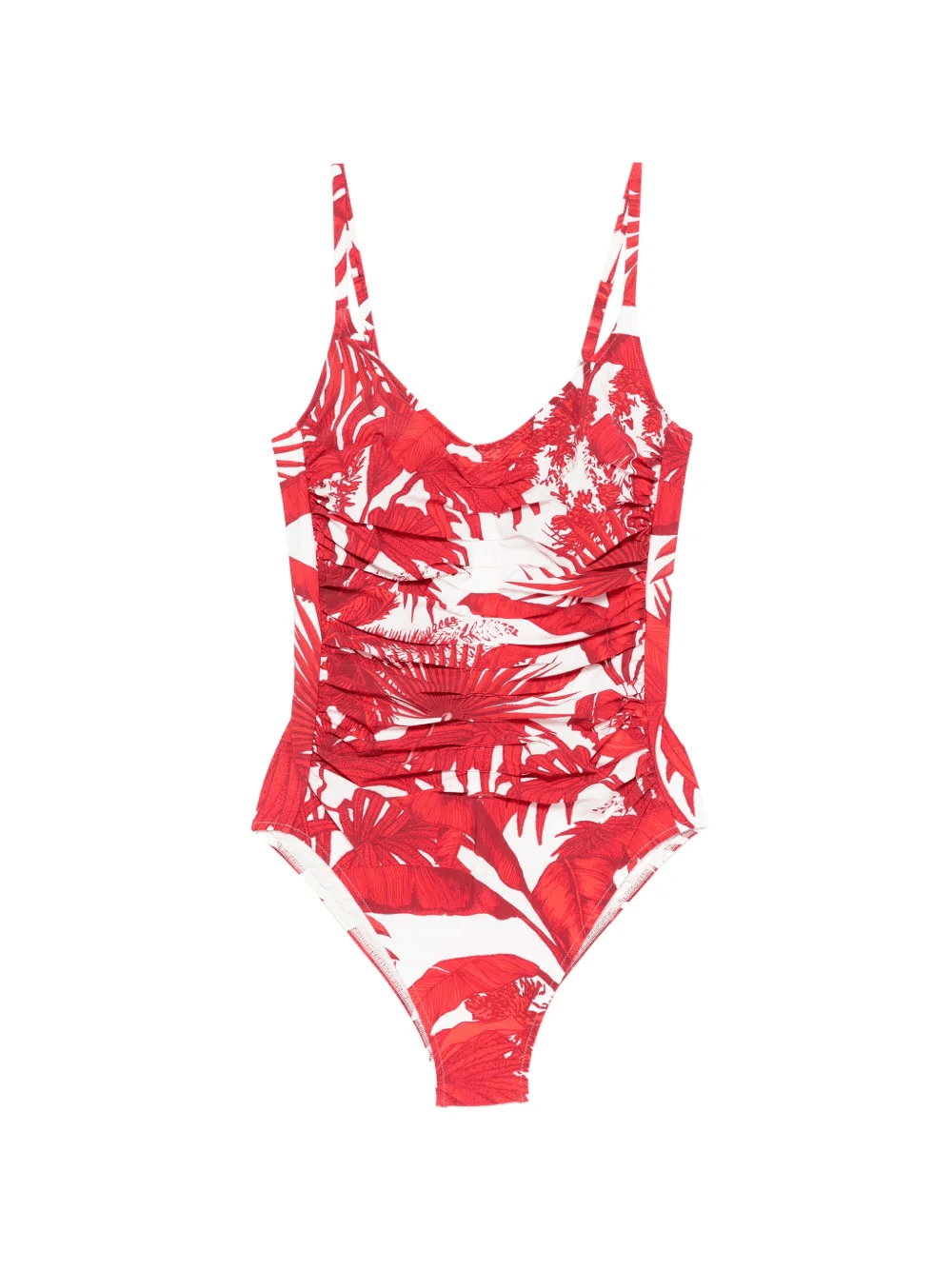 ruffled floral-print swimsuit - Image 1