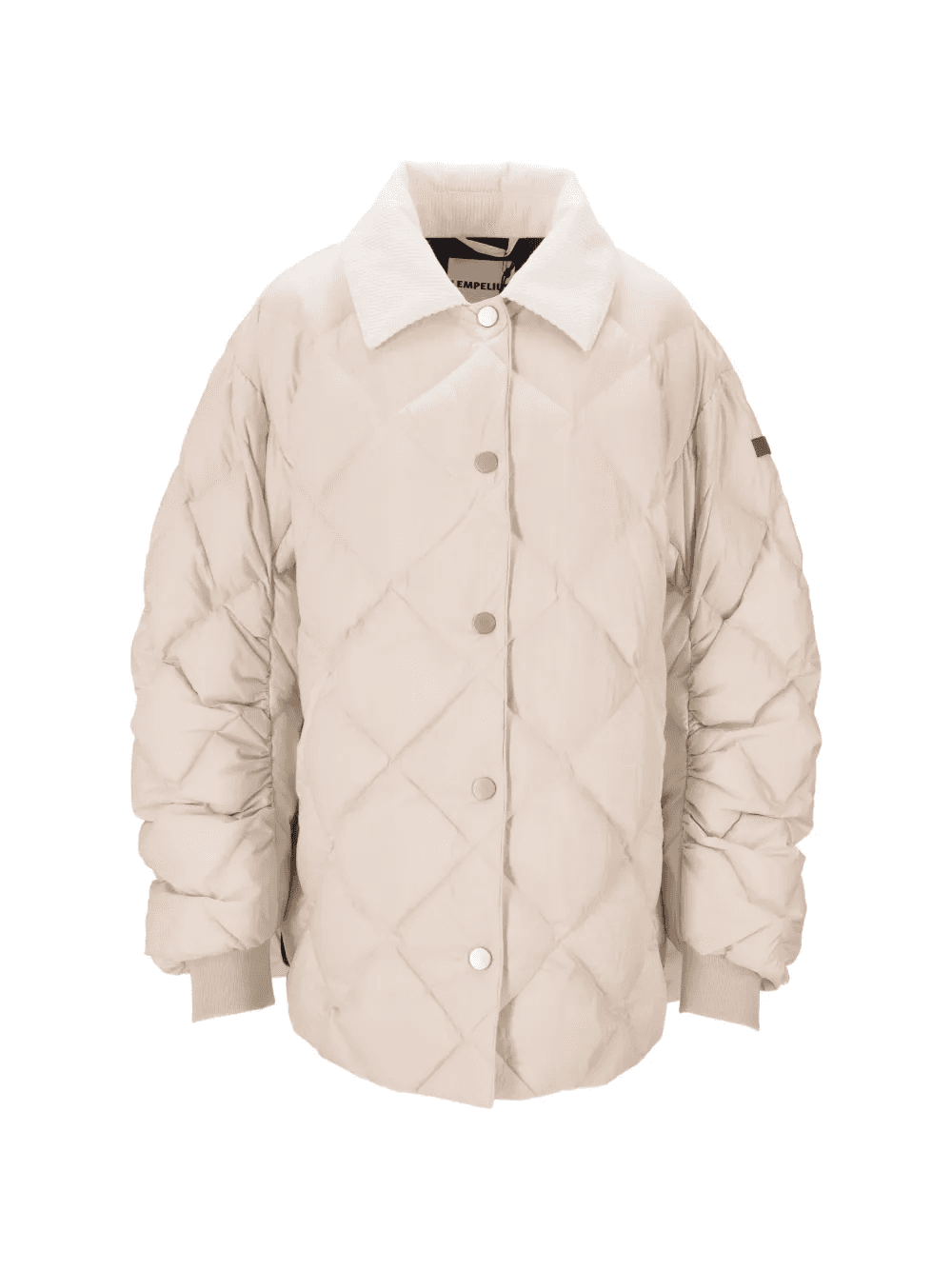corduroy-collar quilted jacket - Image 1