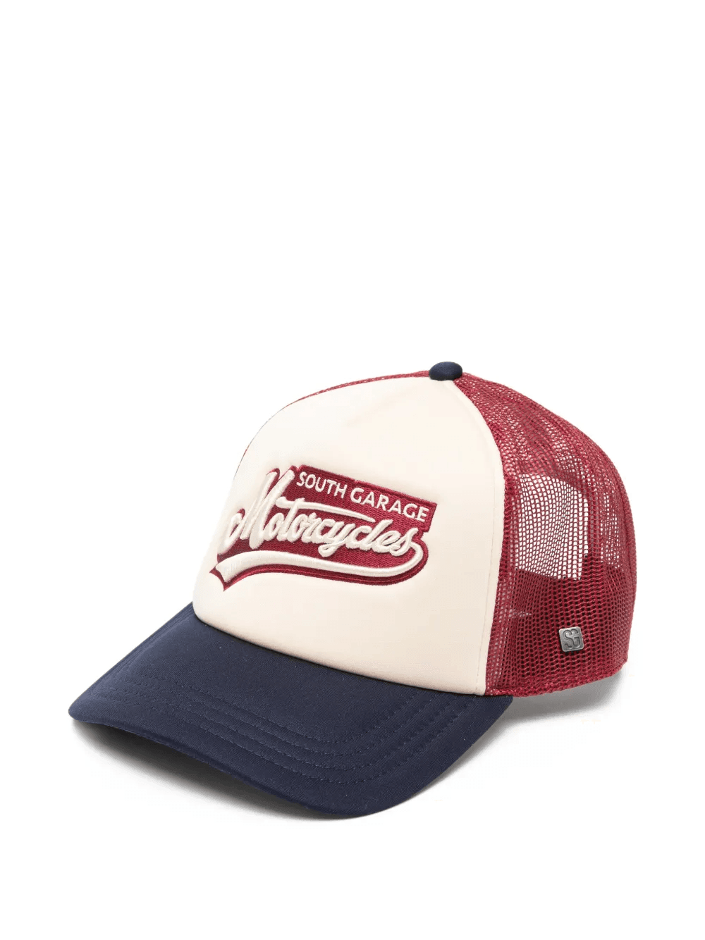 logo-embroidered mesh-panel cap - Image 1