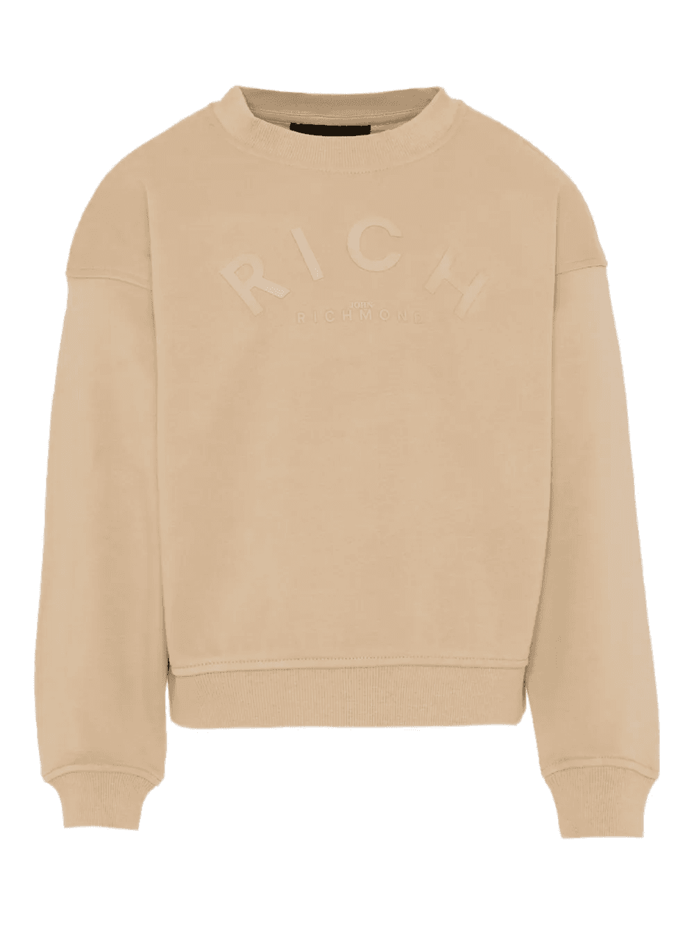 embossed crew-neck sweatshirt - Image 1