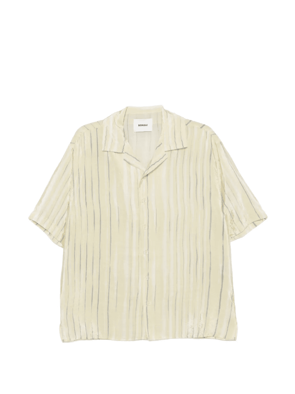 striped camp-collar shirt - Image 1
