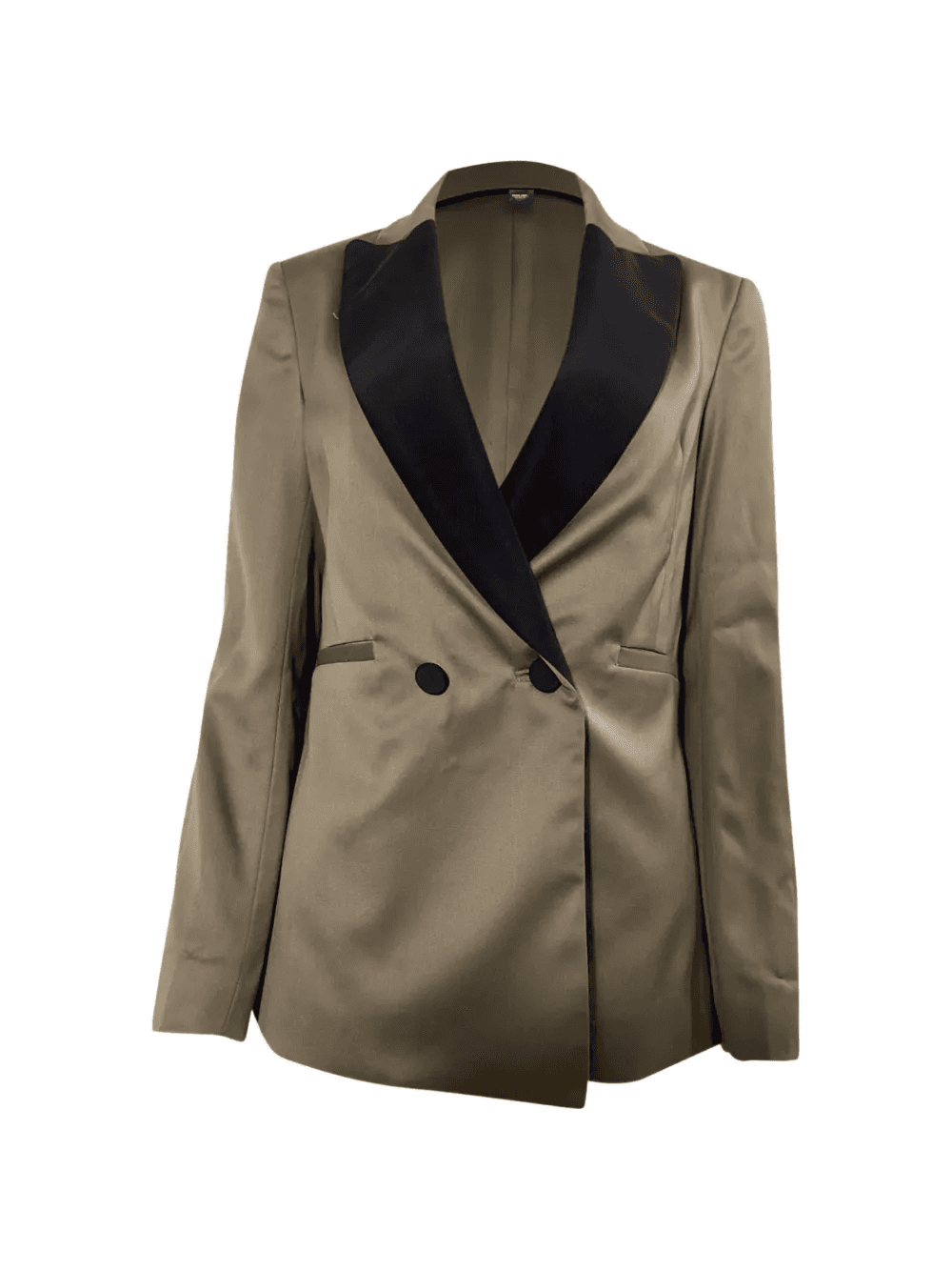 two-toned double-breasted blazer - Image 1