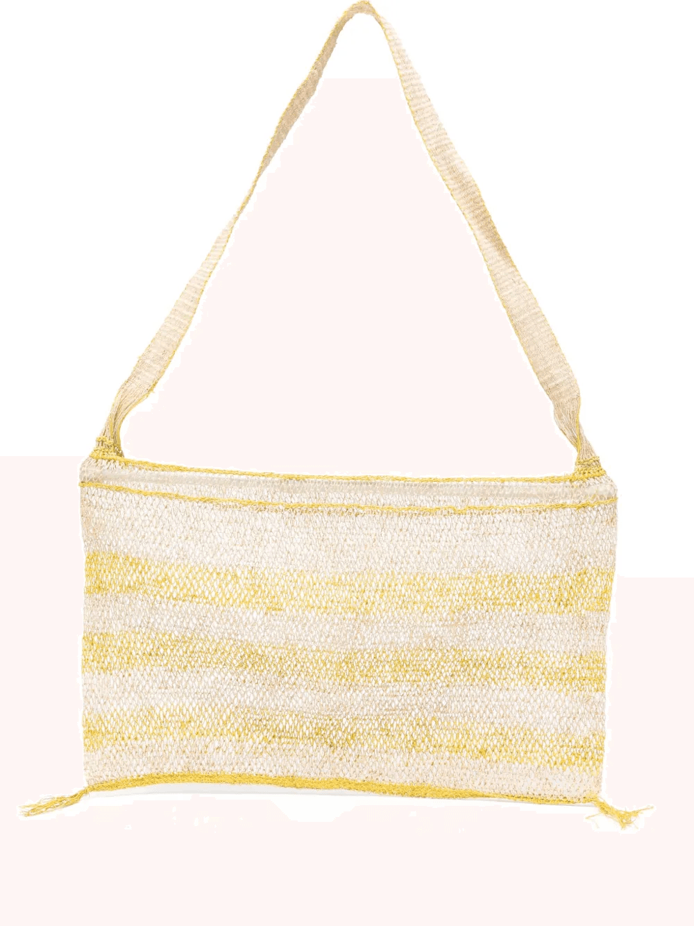 striped tassel tote bag - Image 1