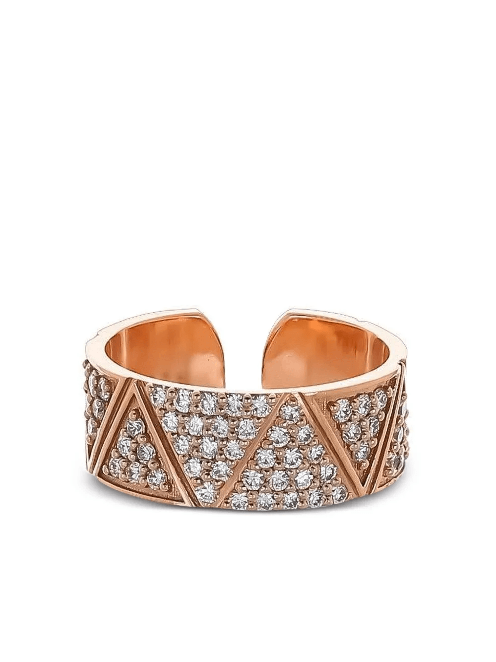 18K rose gold Elixir diamond ring - Image 1