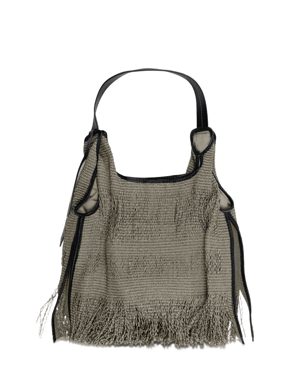 fringed distressed-detail tote bag - Image 1