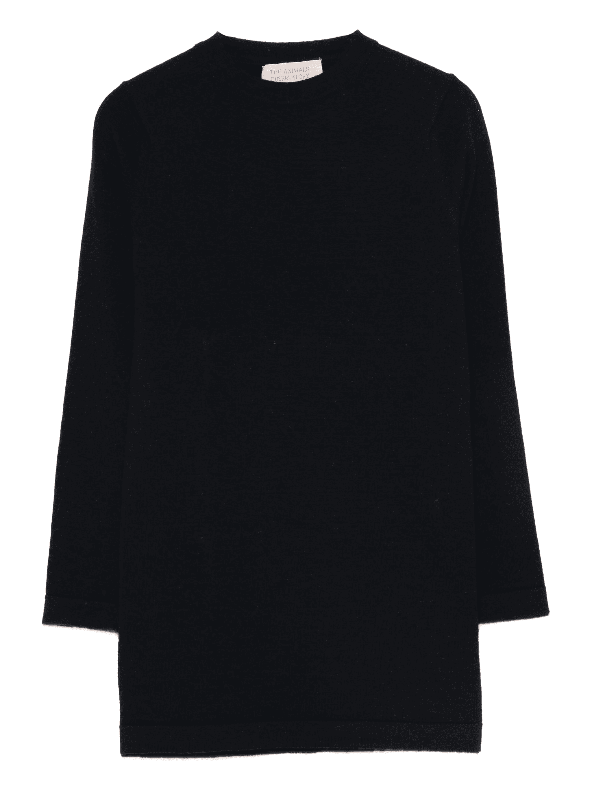long-sleeve logo-patch dress - Image 1