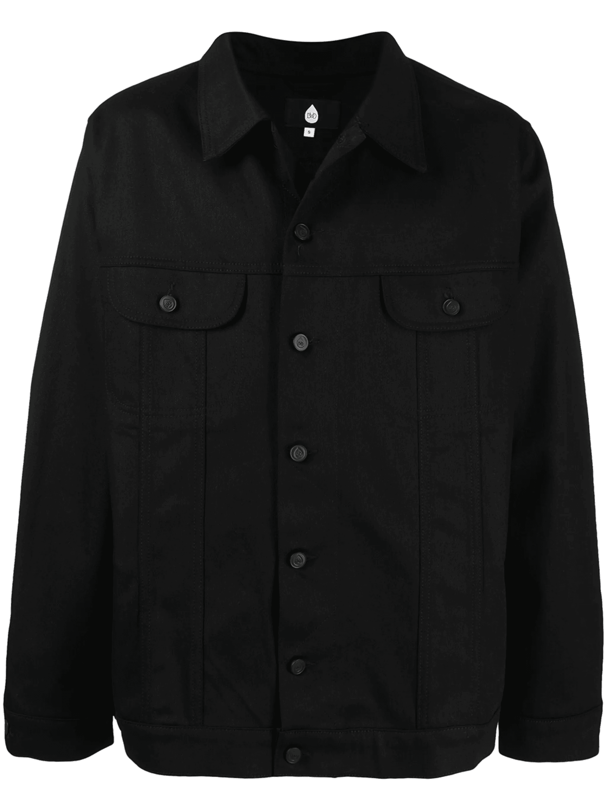 button-front denim jacket - Image 1