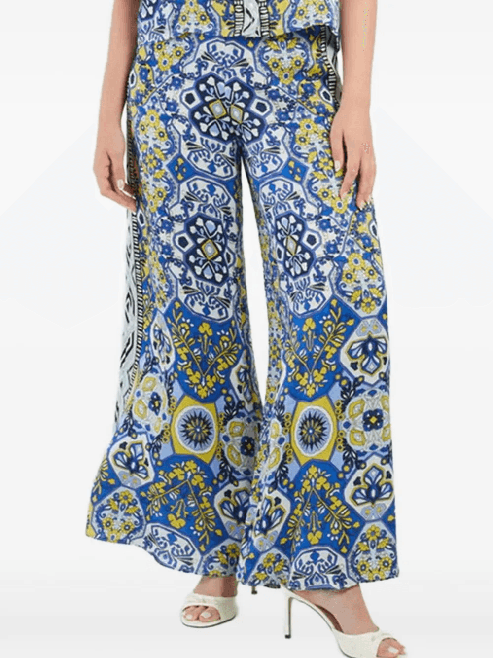 wide-leg printed trousers - Image 1