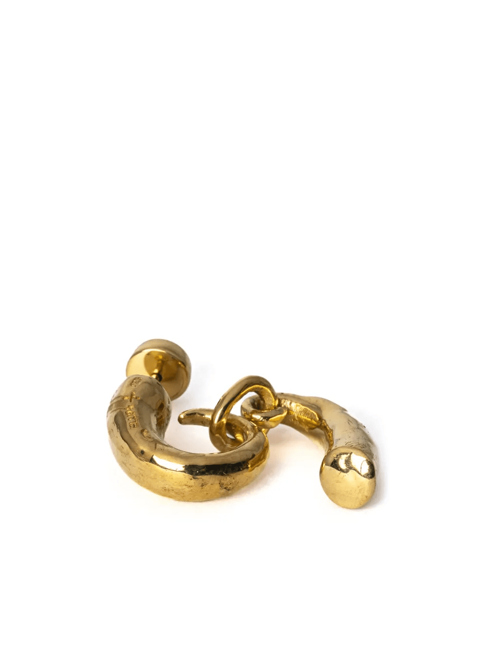 Little Horn gold-plated pendant earring - Image 1