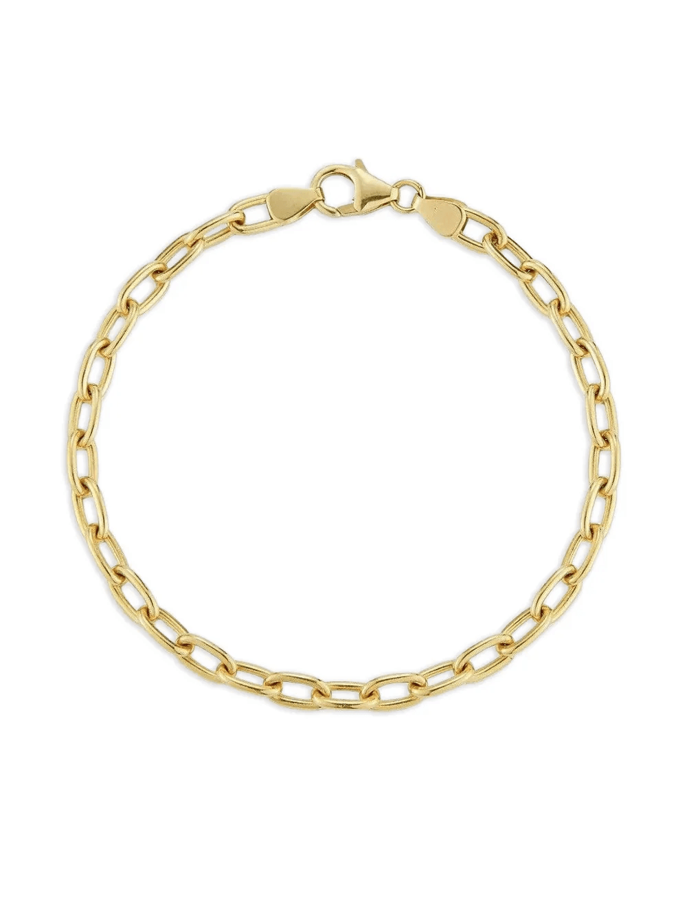 18k yellow gold oval-link bracelet - Image 1