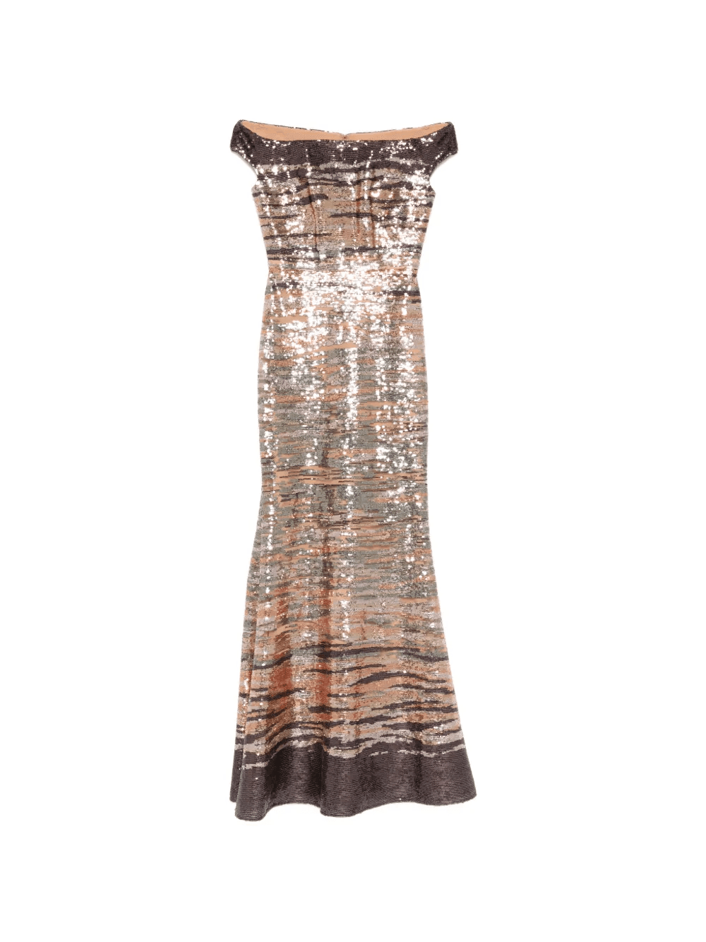 sequin striped maxi dress - Image 1